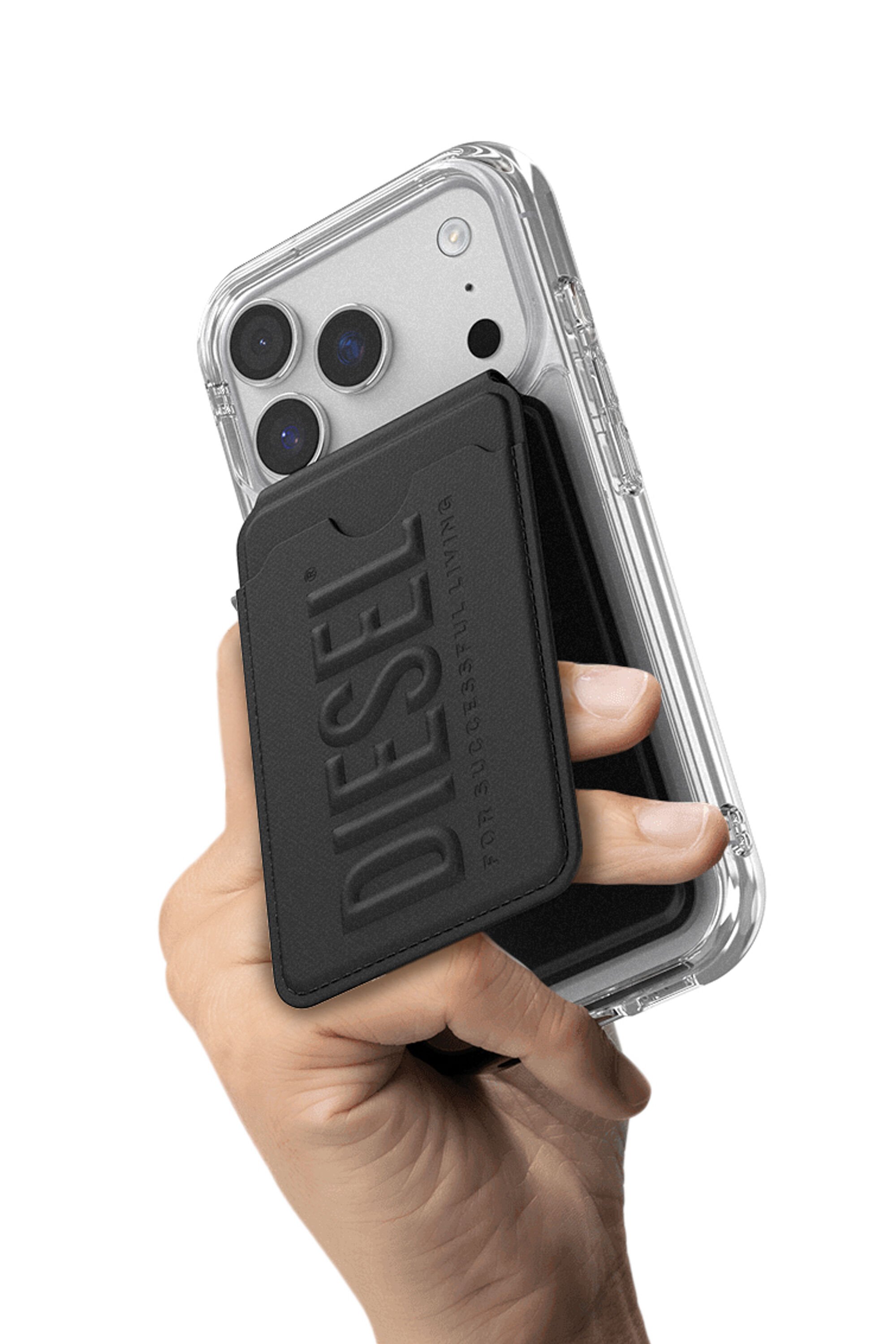 60449 CREDIT CARD HOLDER UNIVERSAL｜ブラック｜ウィメンズ｜DIESEL