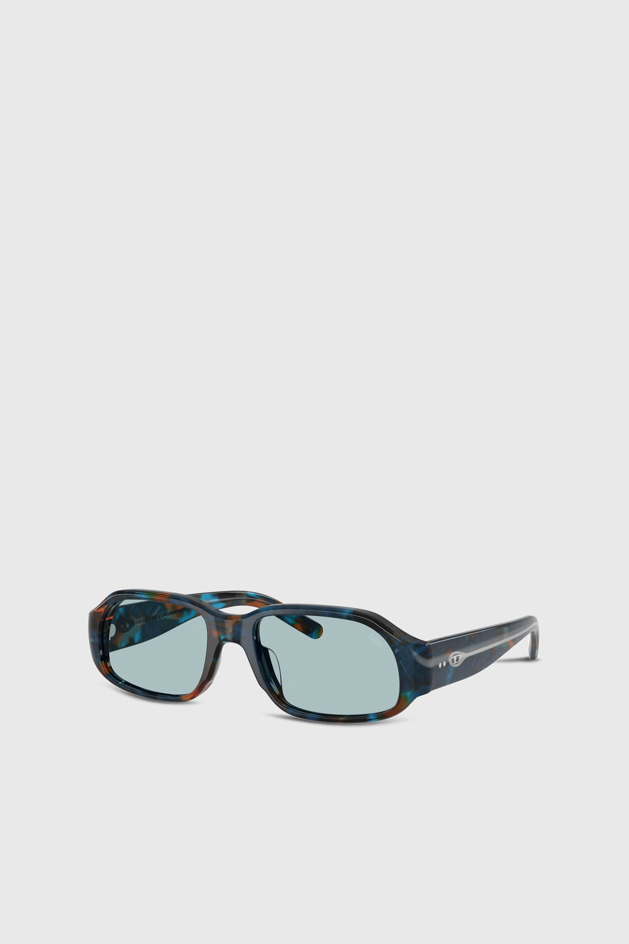 Diesel - 0DL2009U, Unisex's Rectangle sunglasses in ブルー/ブラウン - 2