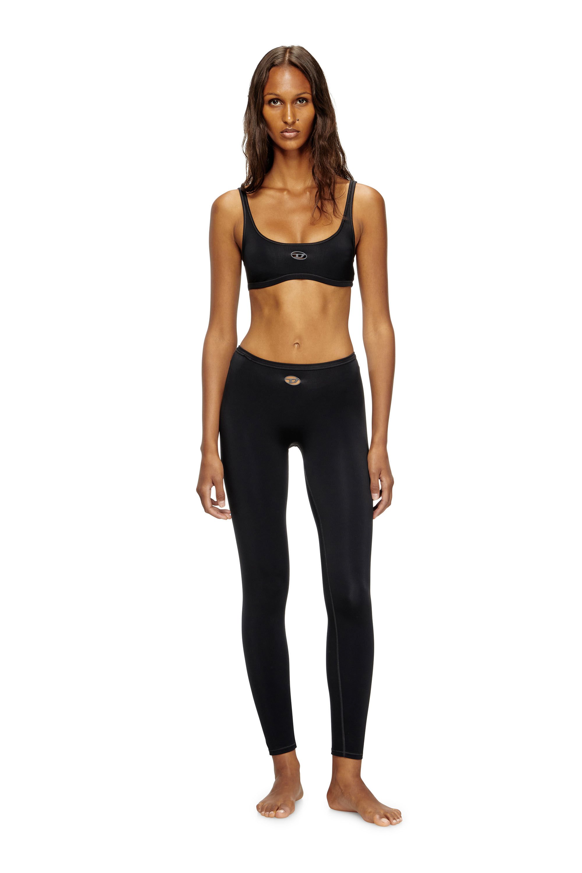 Diesel - CHELSEA-UTLT, Female's Sports bra with cut-out logo in ブラック - 1