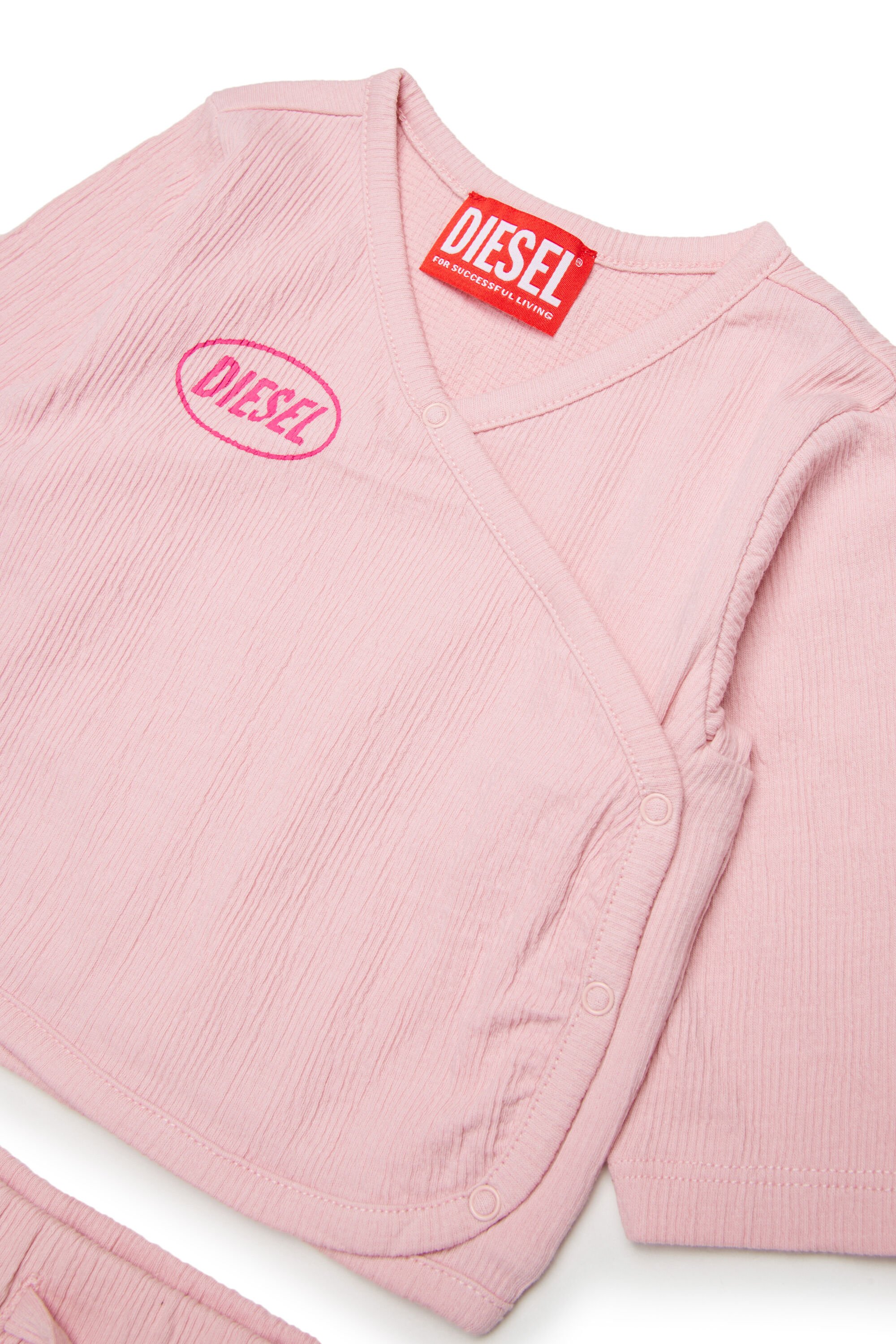 Diesel - STSIDE-NB-SET, Unisex's セットアップ in ピンク / ホワイト - 3