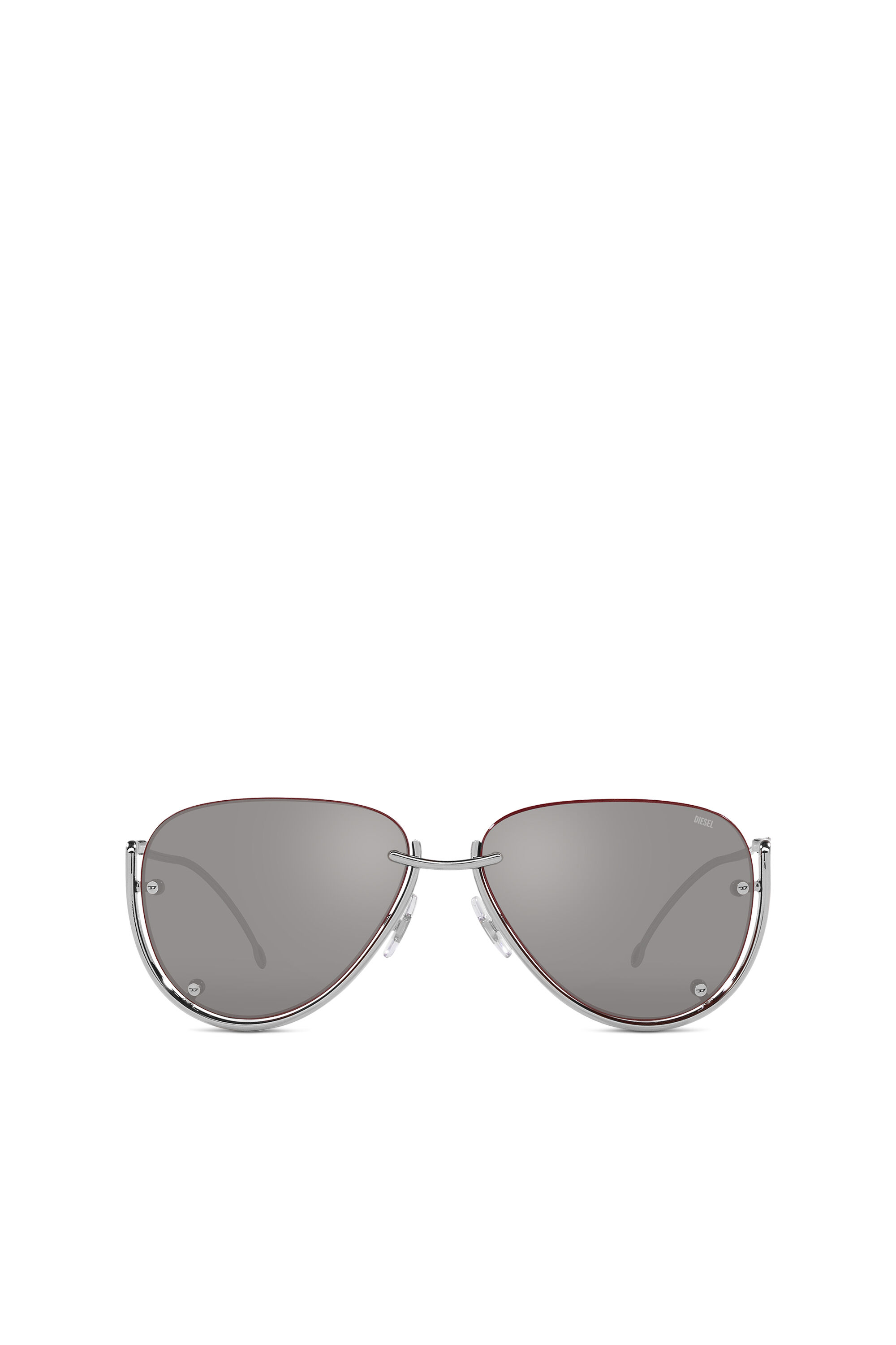 Diesel - 0DL1003, Unisex's サングラス in シルバー - 1