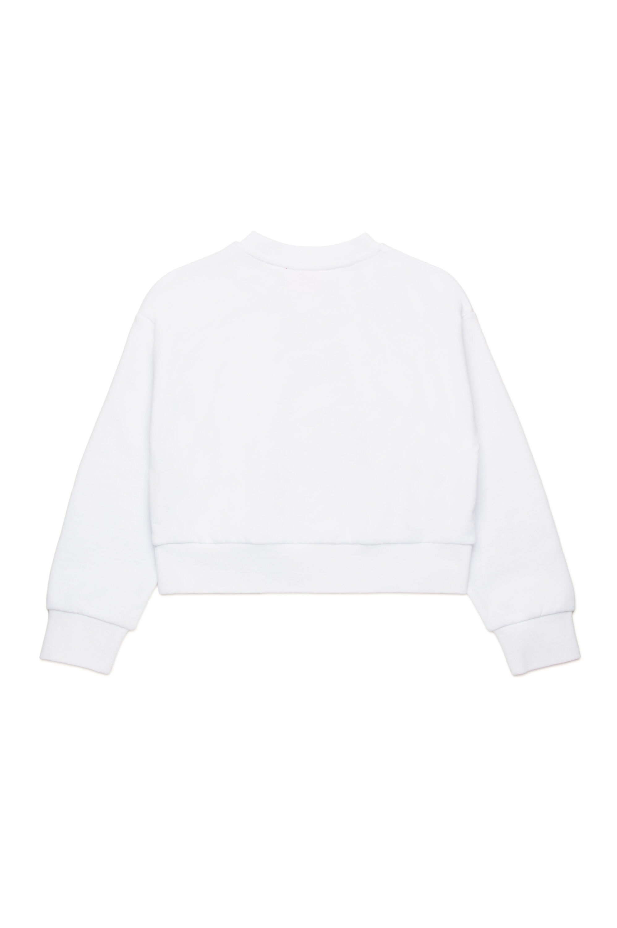 Diesel - STRASLIUM, Female's Sweatshirt with Oval D cutout in ホワイト - 2