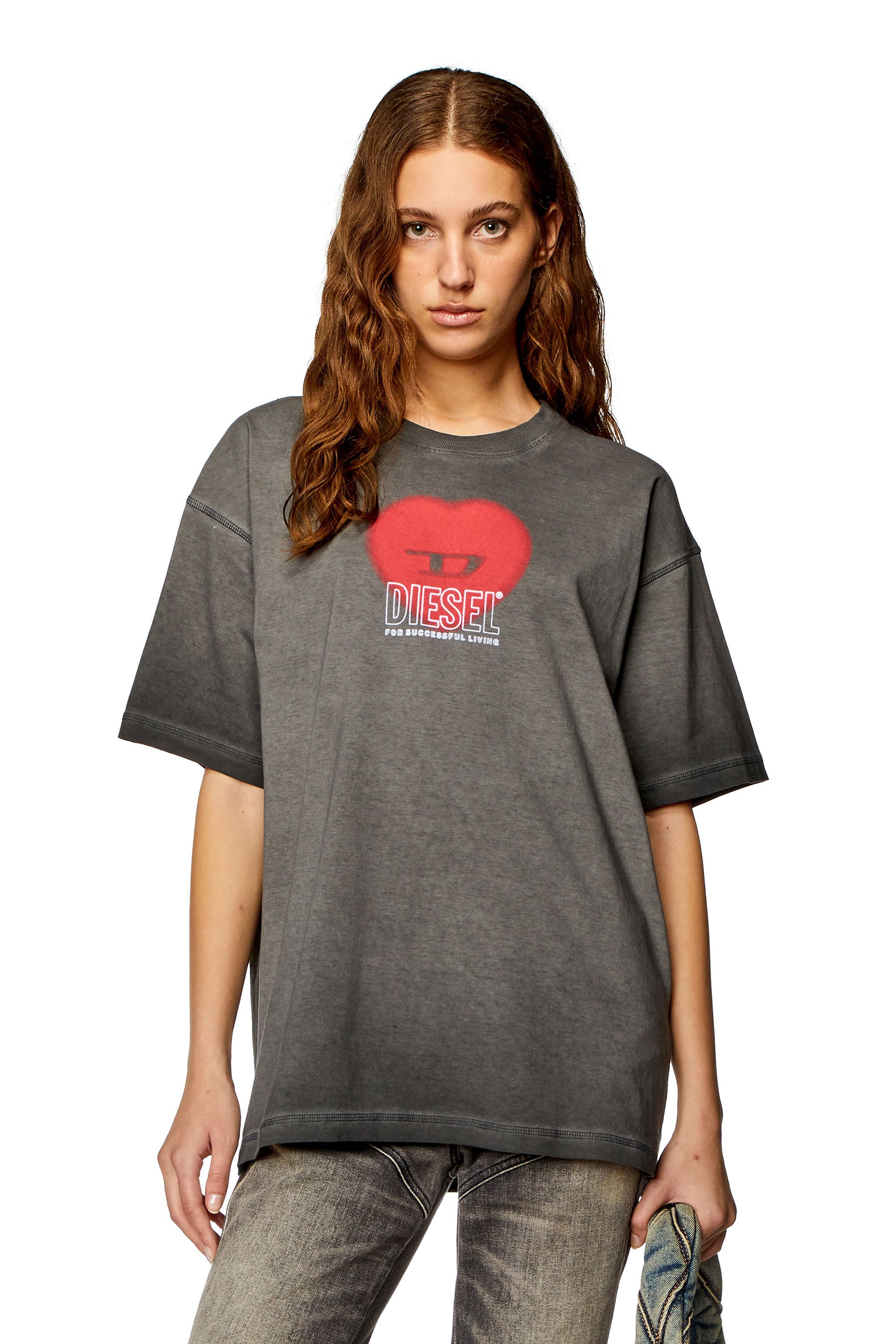 T-BUXT-N4 Tシャツ｜グレー｜ウィメンズ｜DIESEL