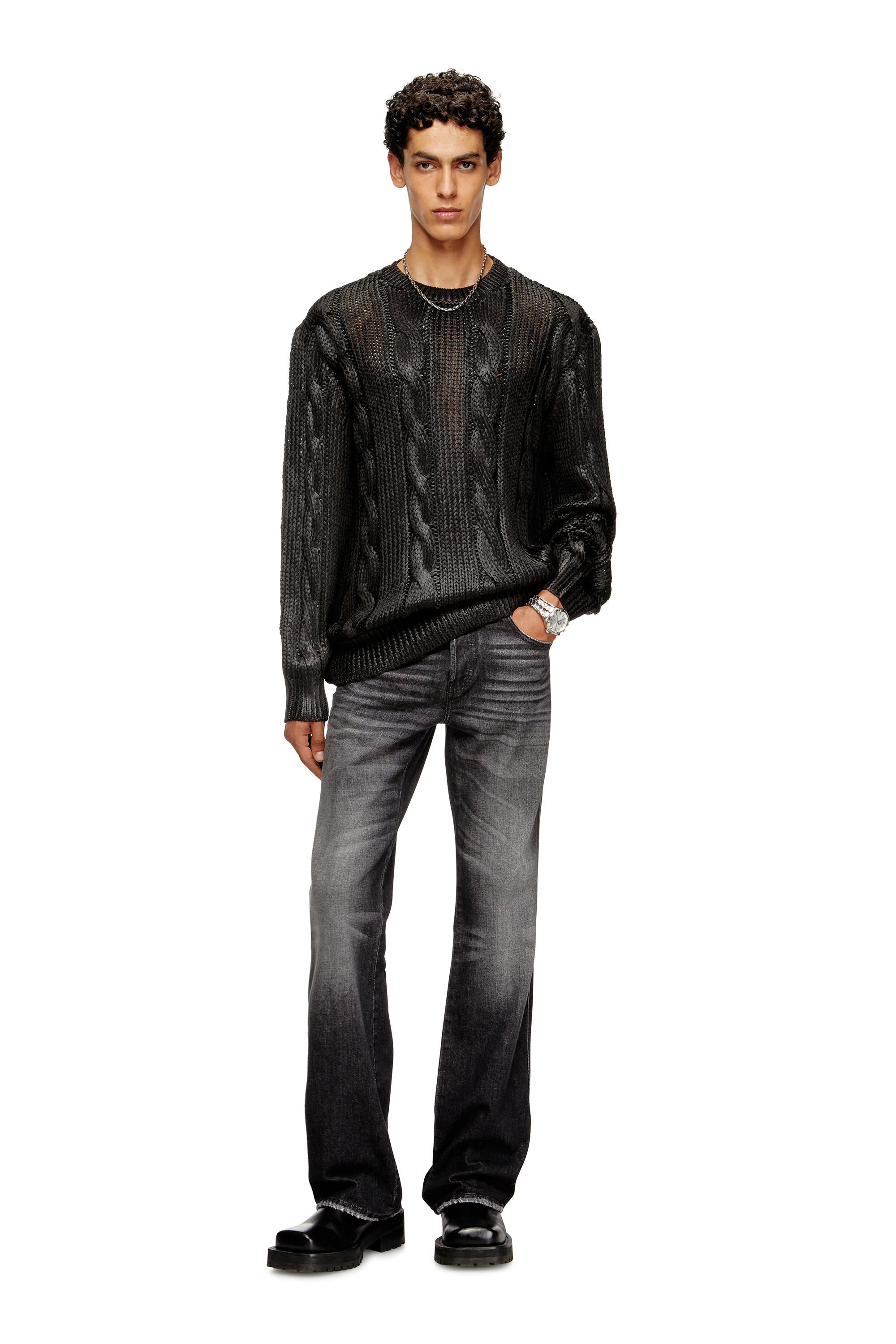 Diesel - K-MICHIU, Male's プルオーバーニット in ブラック - 1