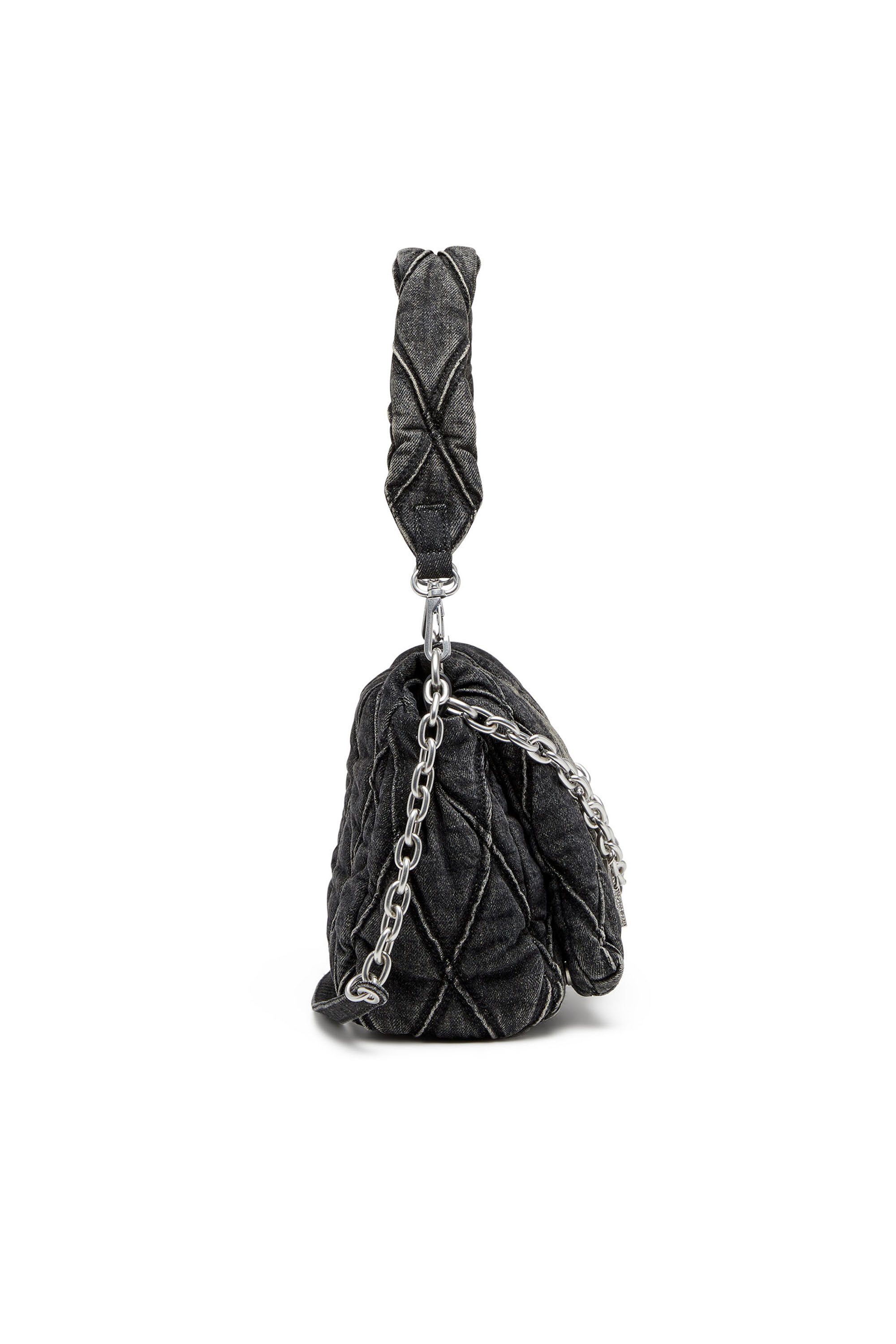 Diesel ウィメンズ バッグ Charm-D Shoulder M bag キルト デニム