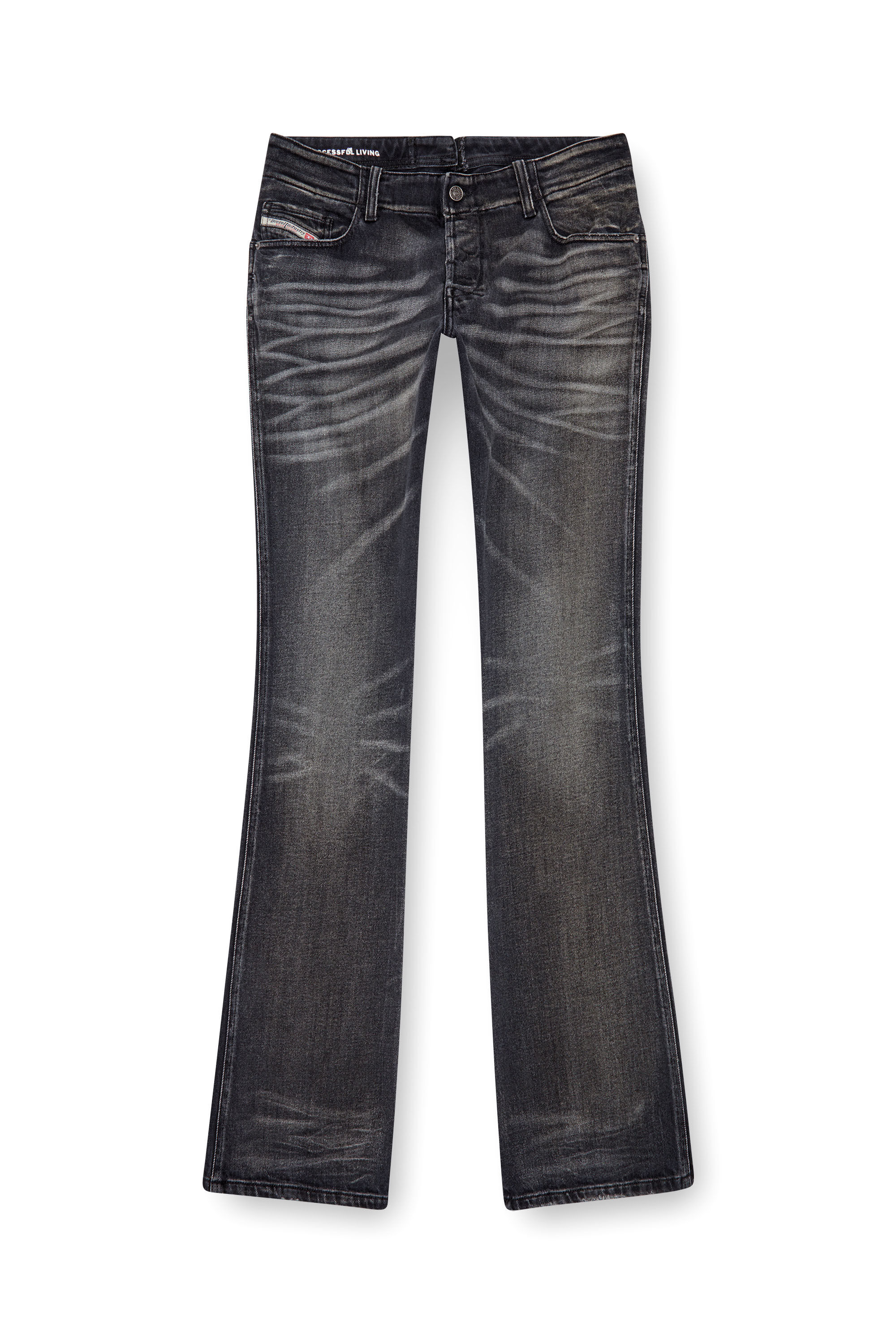 Diesel - Male's Bootcut Jeans D-Backler 09J65, ブラック/ダークグレー - 2