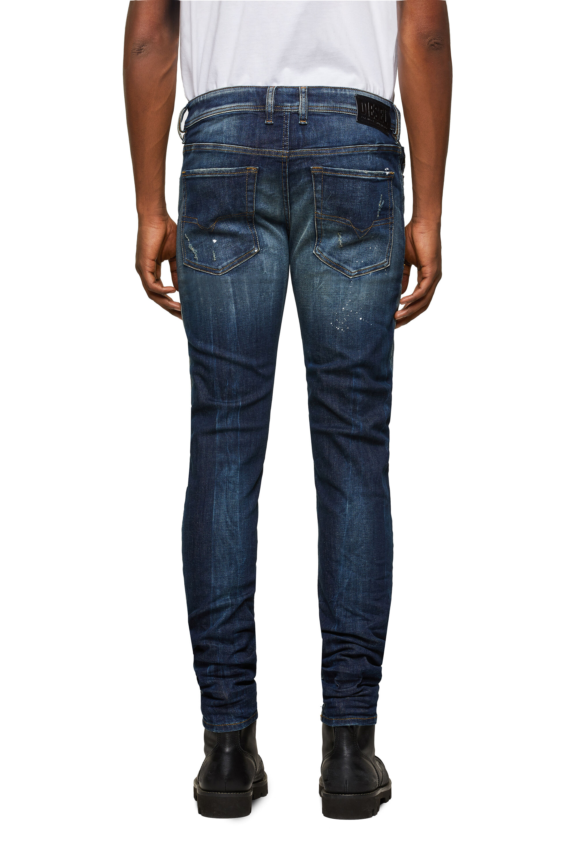 Diesel - 1979 SLEENKER 0097L Skinny Jeans, ダークブルー - Image 4