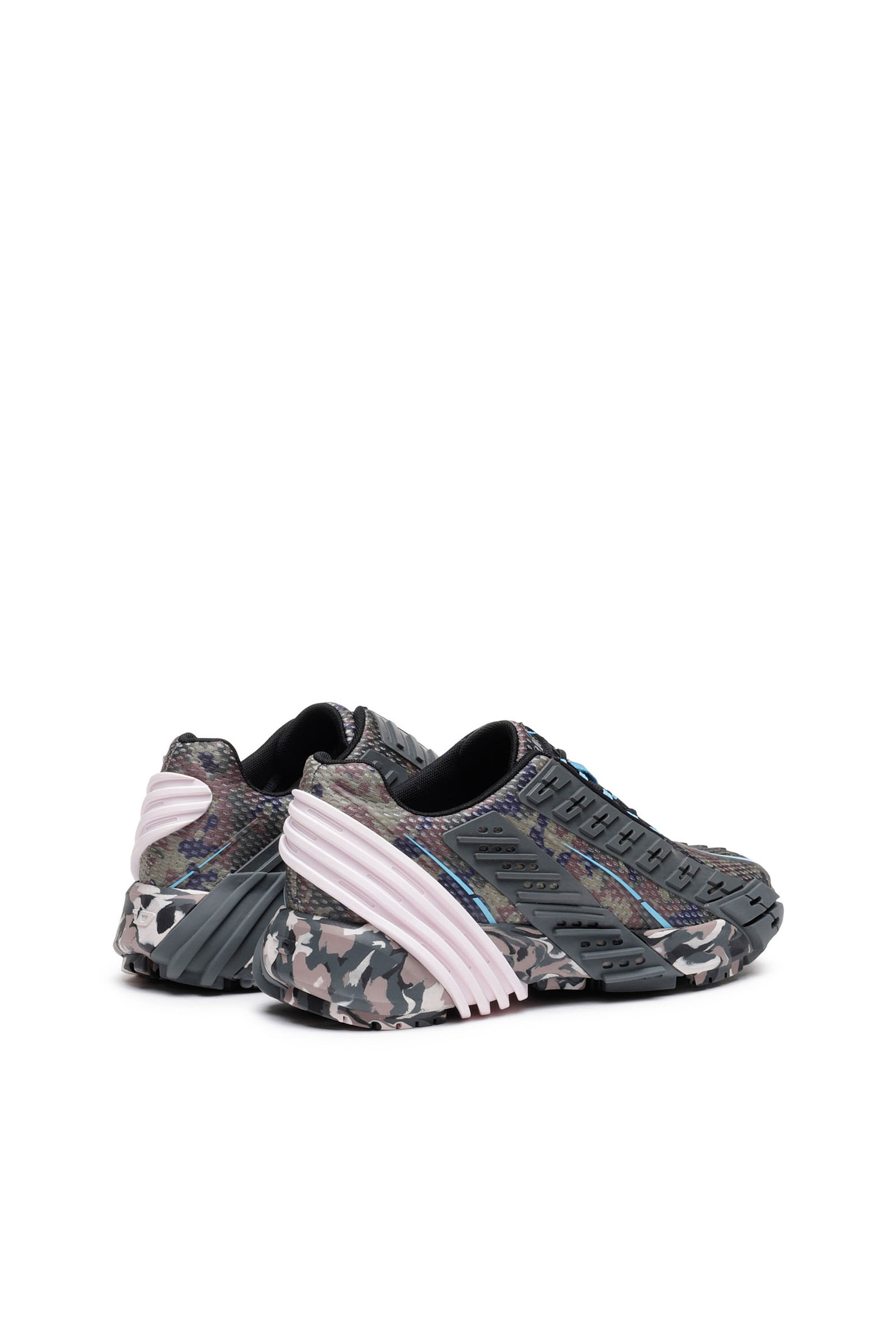 Diesel - S-PROTOTYPE LOW W, Female's メッシュ スニーカー - S-Prototype Low W in グレー/ブルー - 4