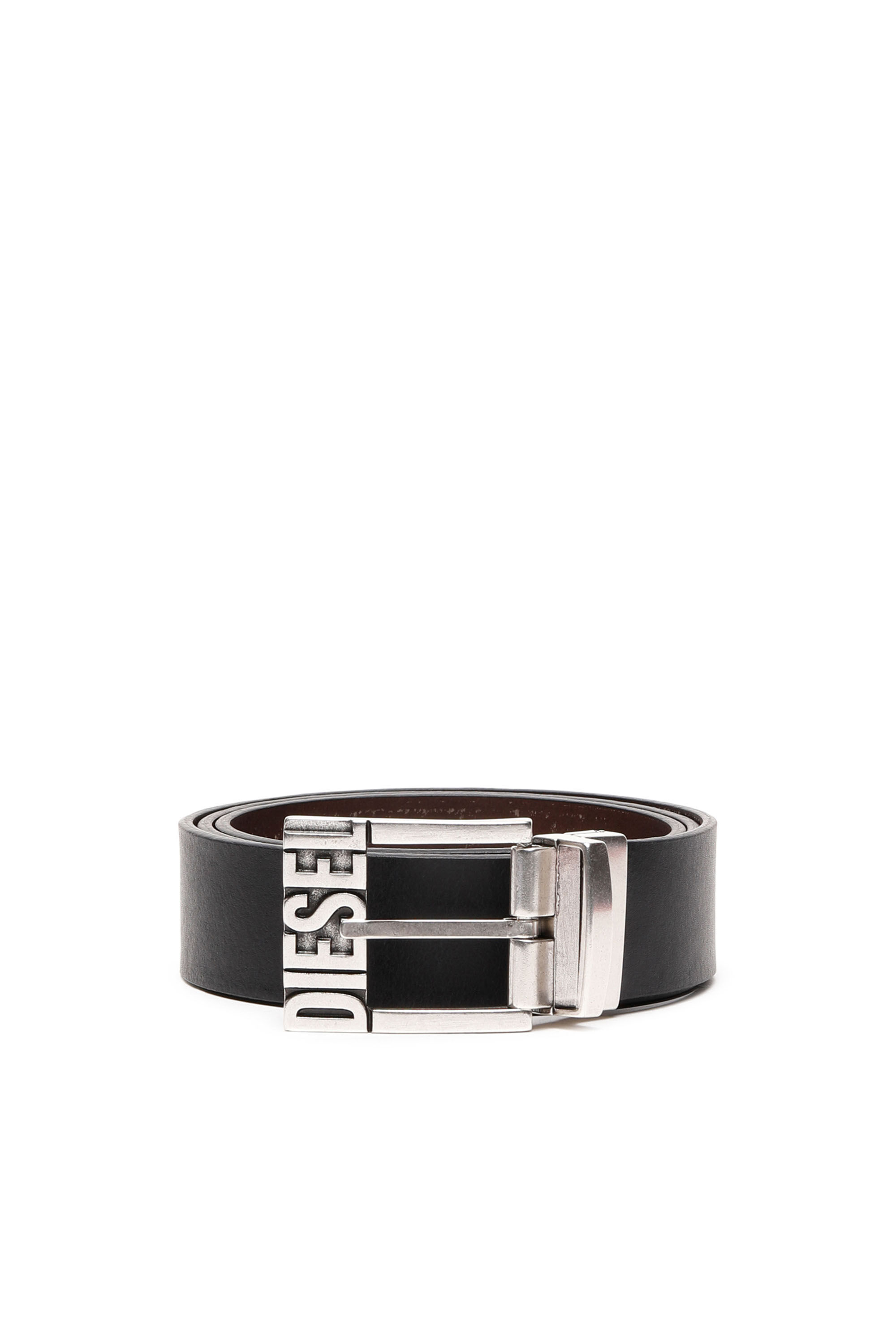 Diesel - B-SHIFT II, Male's カウレザーベルト in ブラック/ブラウン - 1