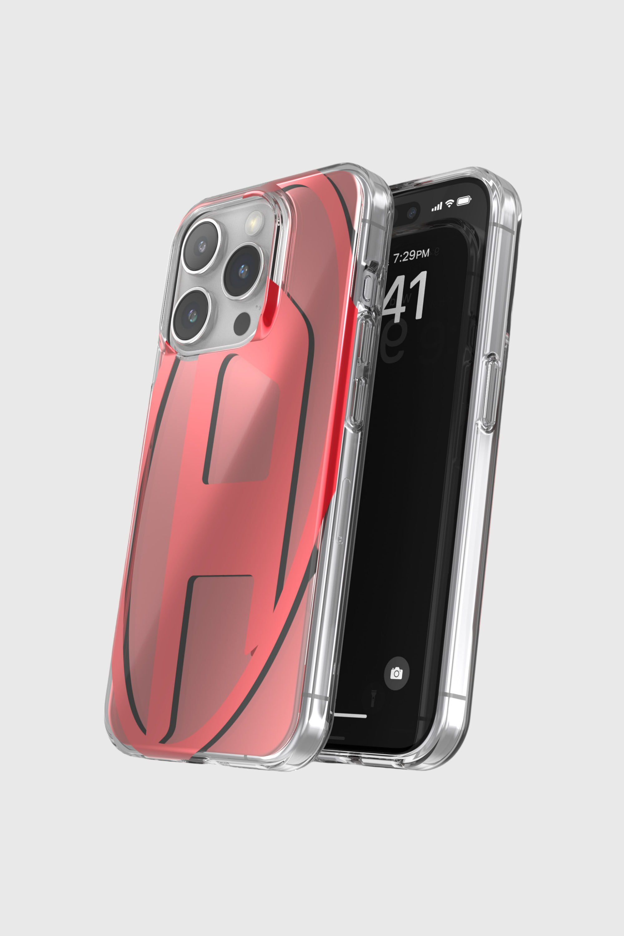 Diesel - 60044 AOP CASE, Unisex's iPhone 15 Pro in レッド - 4