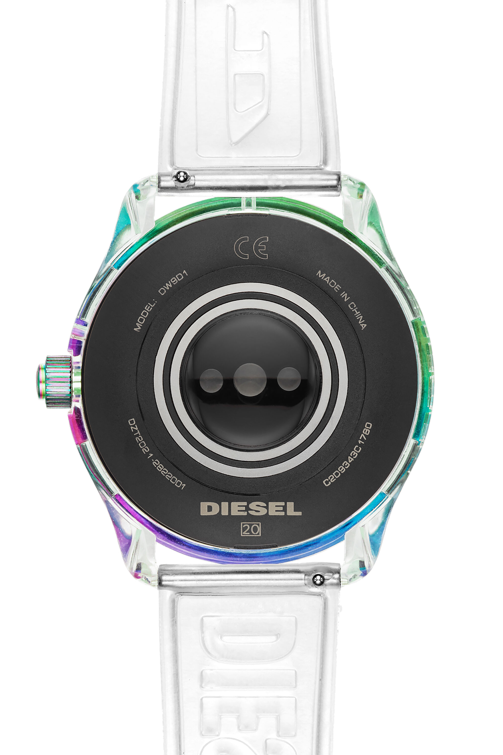 Diesel - DT2021, Male's Diesel On Fadelite Smartwatch - Clear Transparent in ホワイト - 4