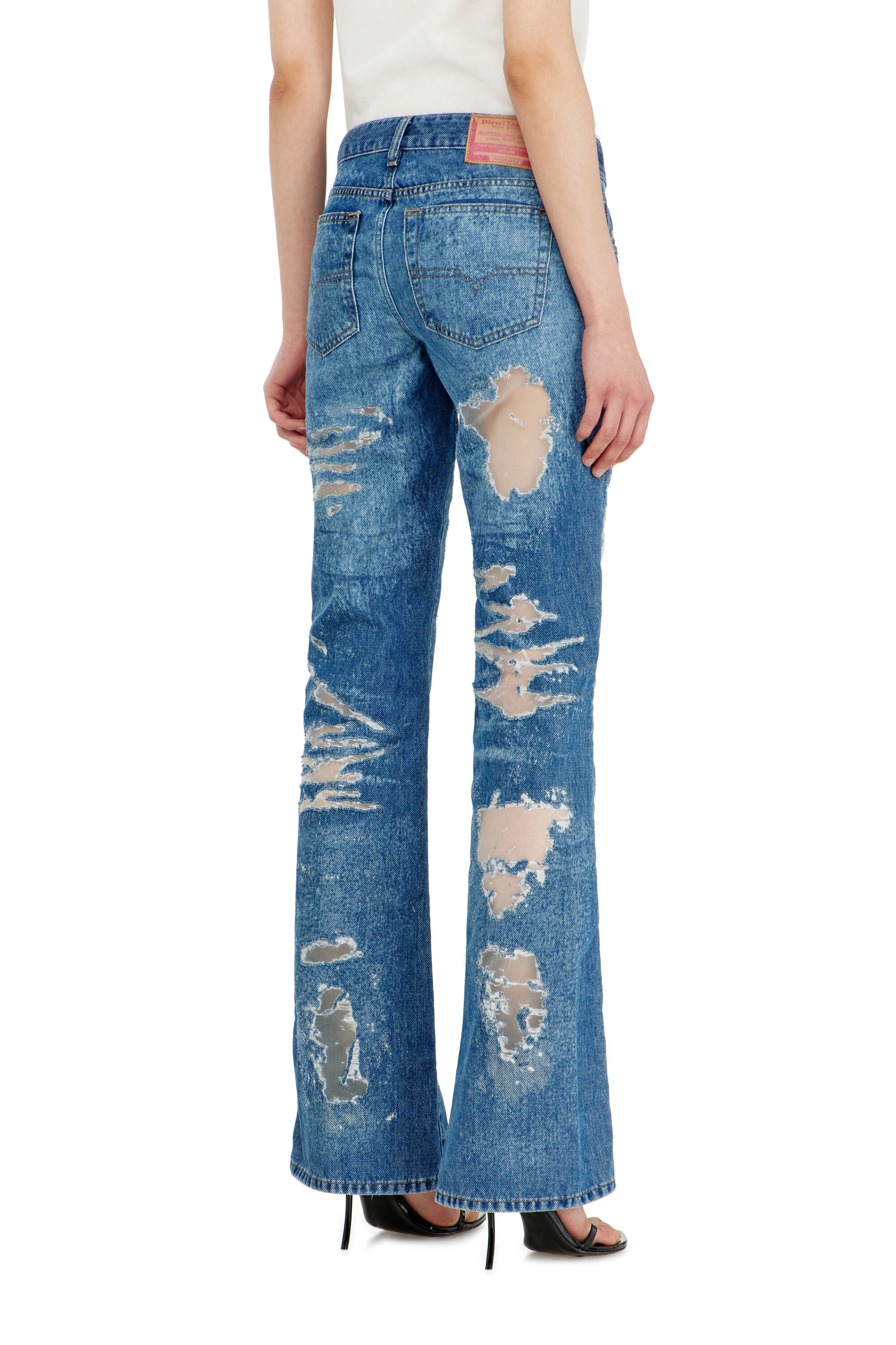 Diesel - Female's Bootcut Jeans 1969 D-Ebbey 068ZH, ミディアムブルー - 3