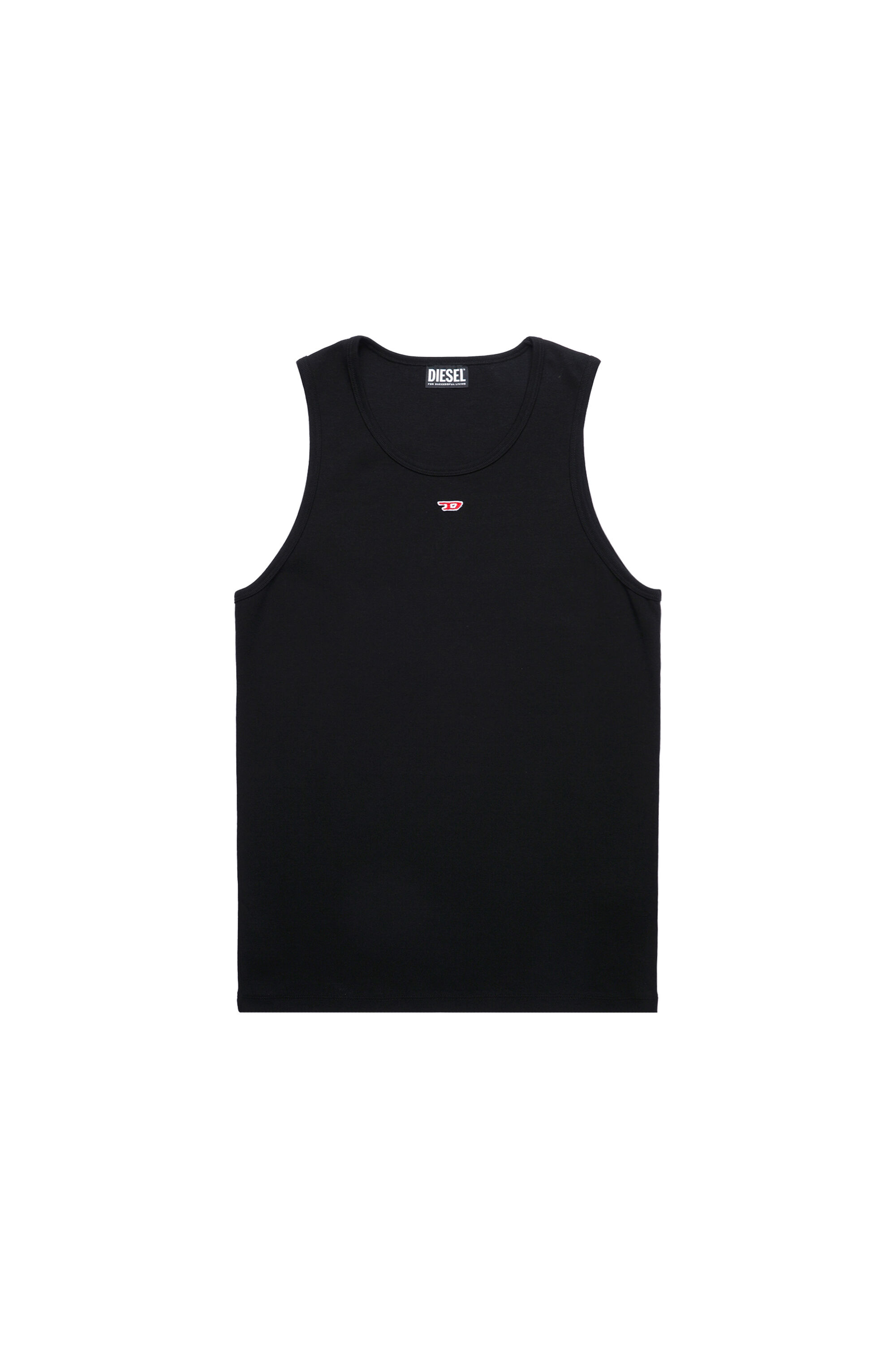 Diesel - T-LIFTY-D, Male's Tank top with mini D logo patch in ブラック - 2