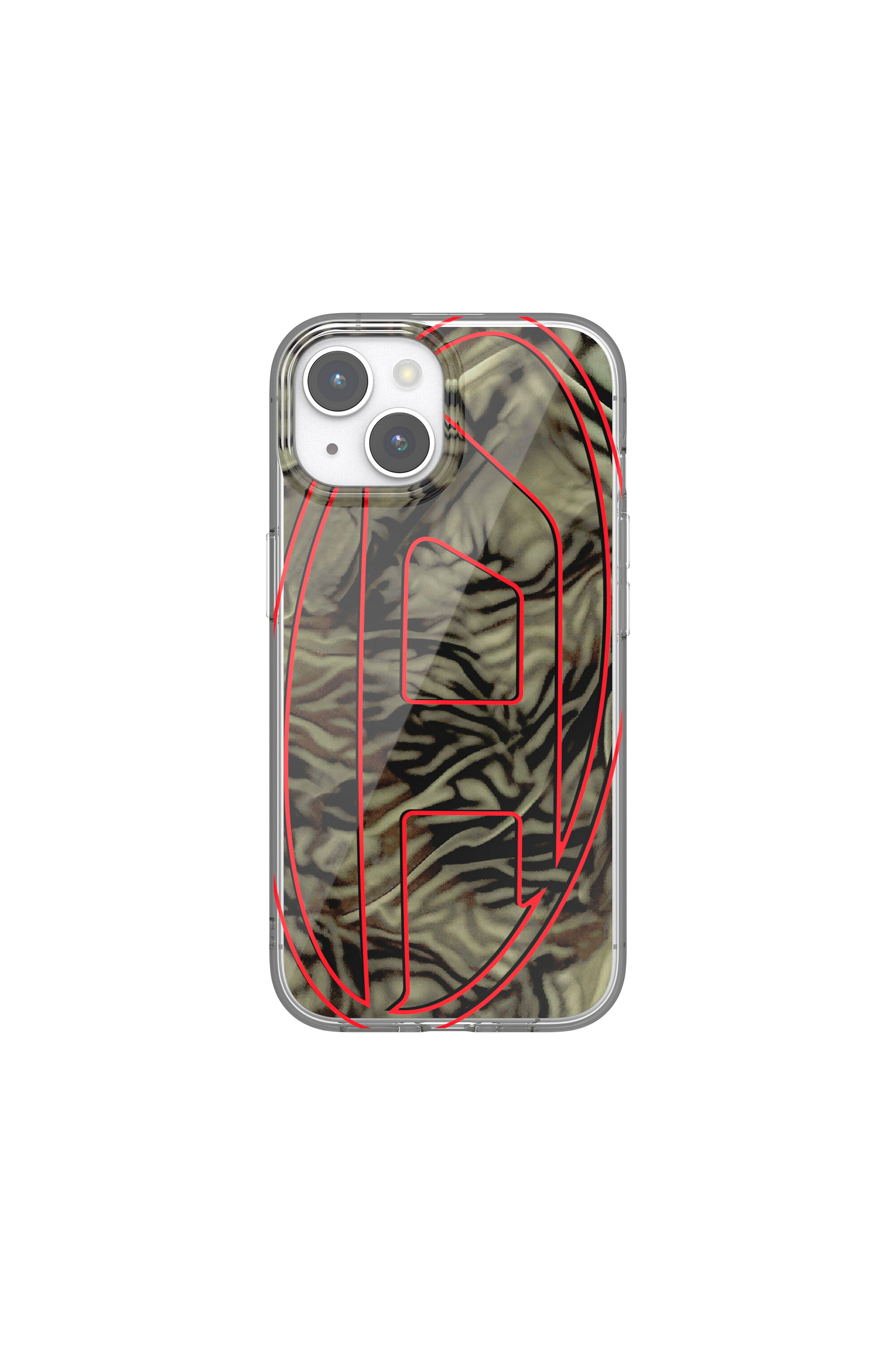 Diesel - 60051 AOP CASE, Unisex's iPhone 15 in レッド/グリーン - 2