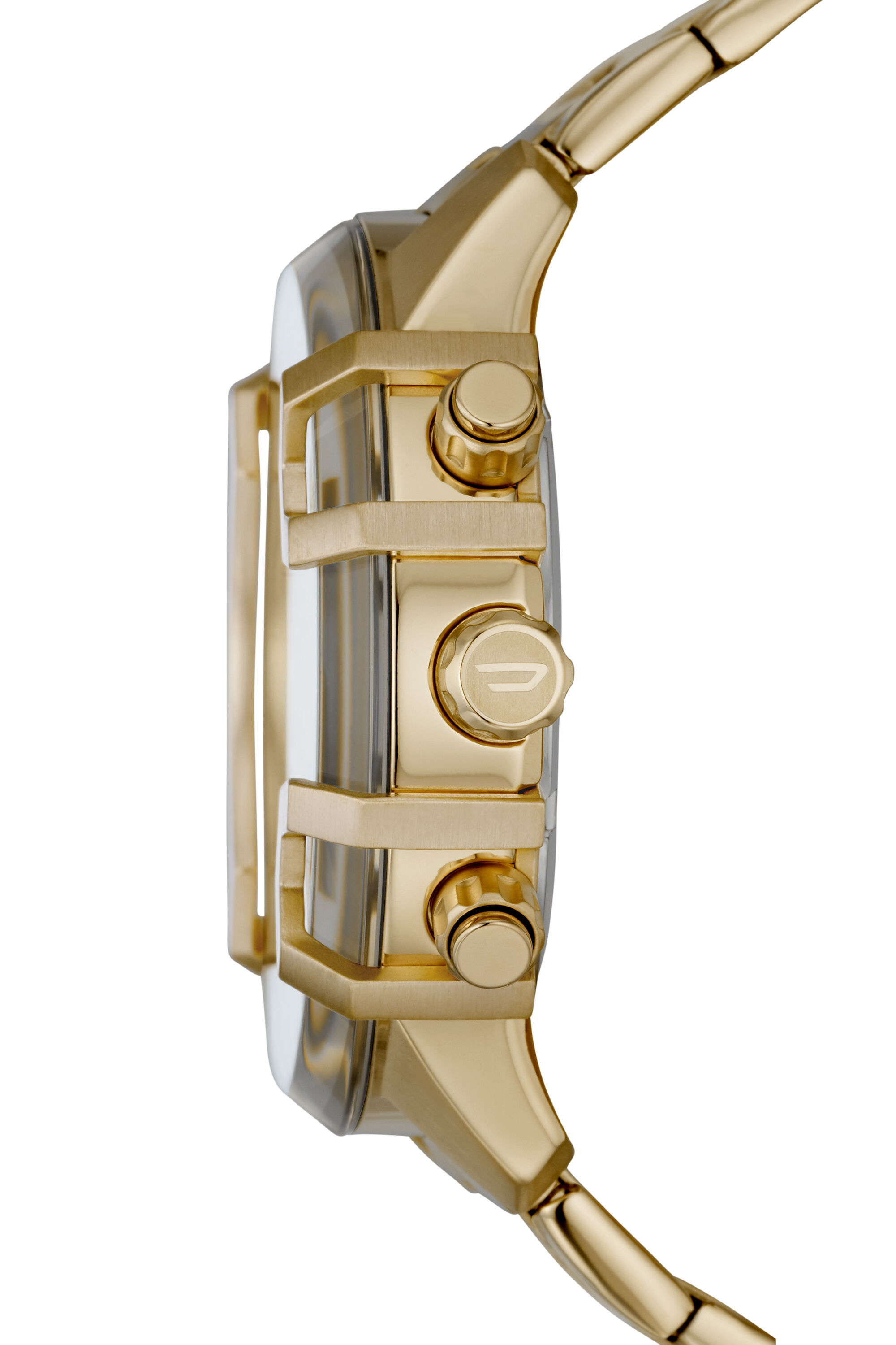 Diesel - DZ4573, Male's Griffed chronograph gold-tone watch in ゴールド - 3