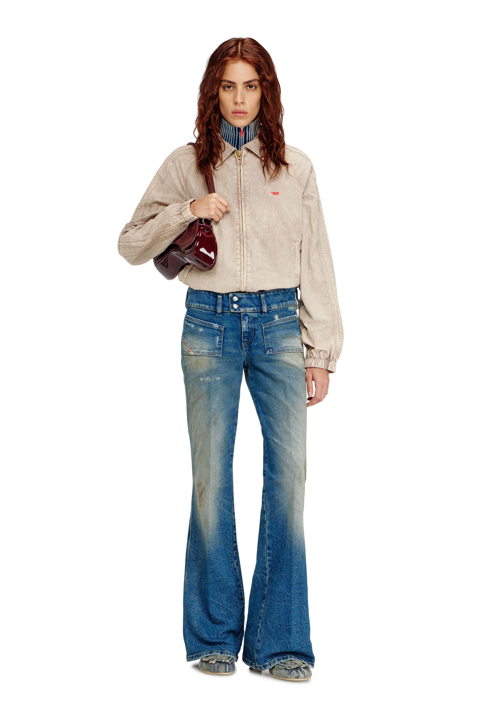 Diesel - Female's Bootcut Jeans D-Hush 09N40, ミディアムブルー - 1