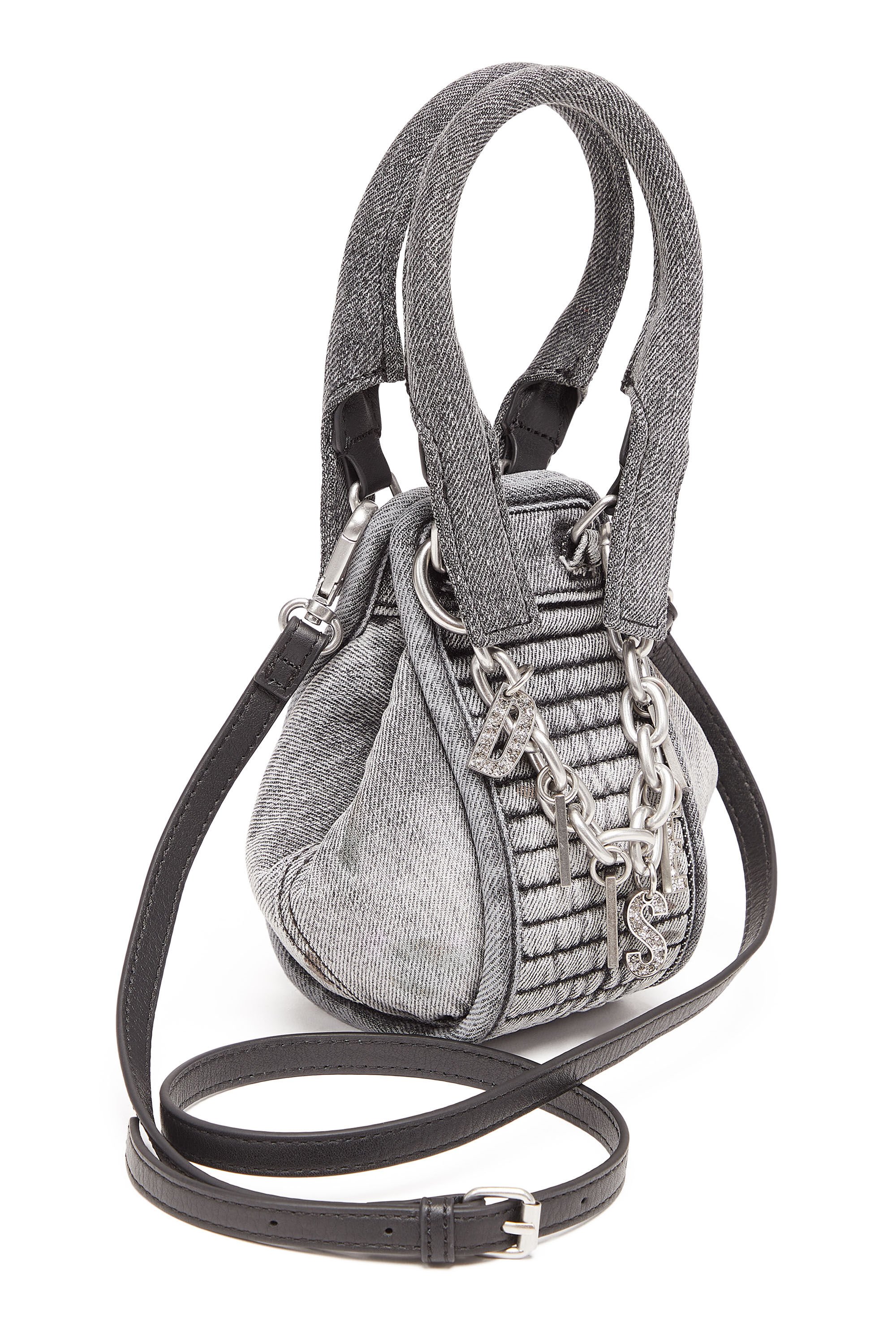 Diesel - D-VINA-XXS, Female's デニムショルダーバッグXXS in ブラック - 6