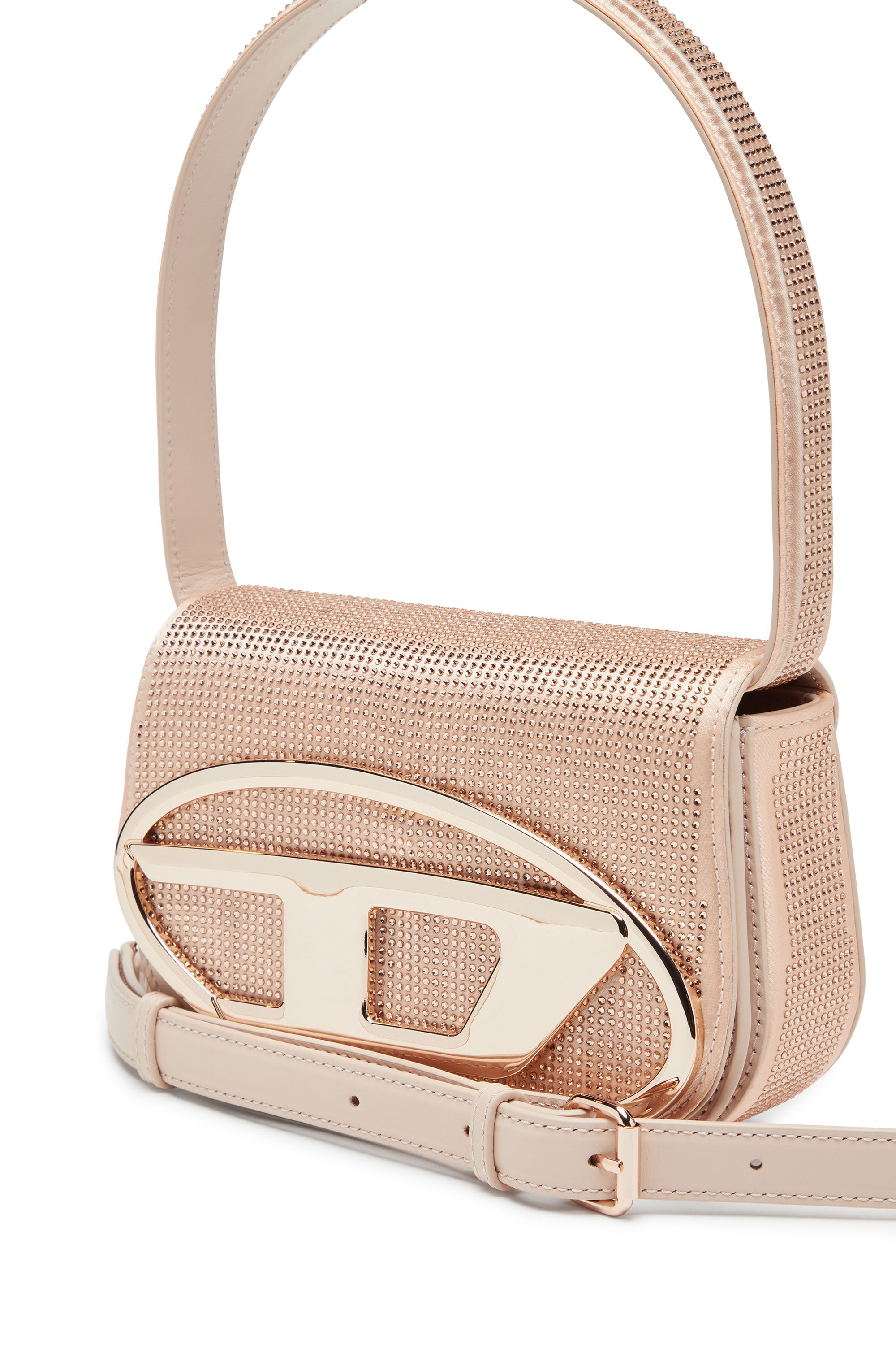 Diesel - 1DR, Female's レザーショルダーバッグ in ピンク / ホワイト - 6
