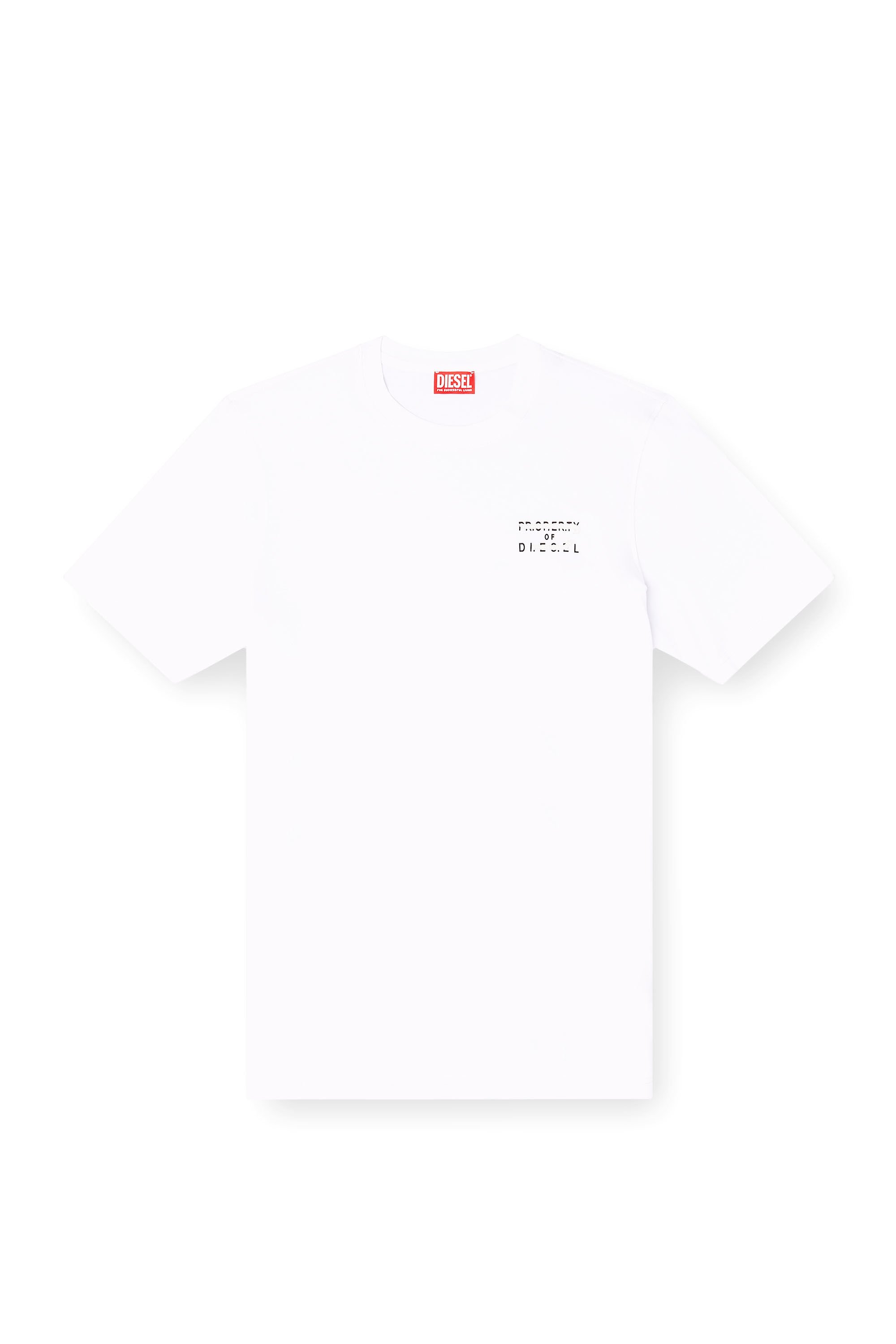 Diesel - T-ADJUST-V5, Male's Tシャツ in ホワイト - 2