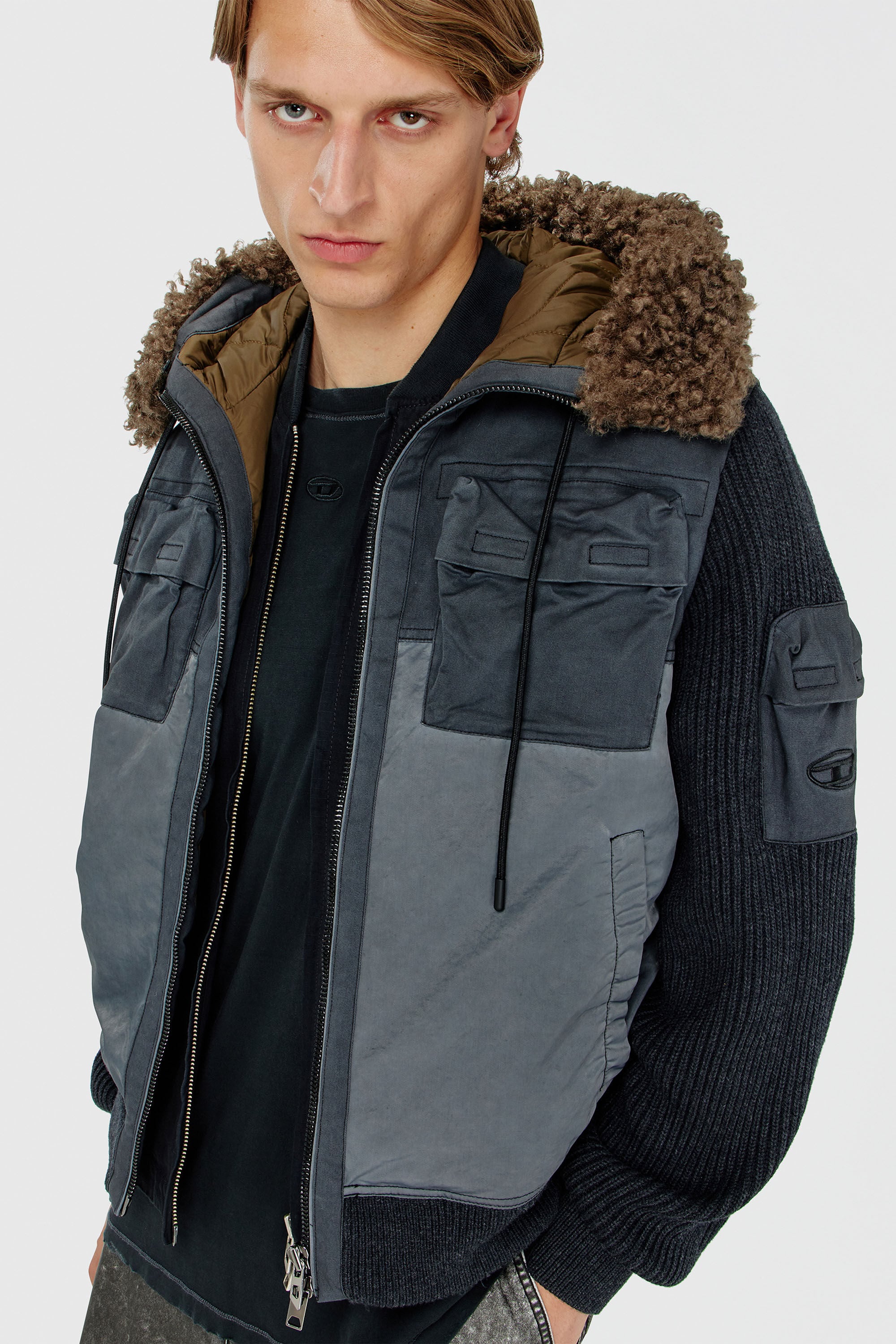 Diesel - W-DELLS, Male's ジャケット in ダークブルー - 4
