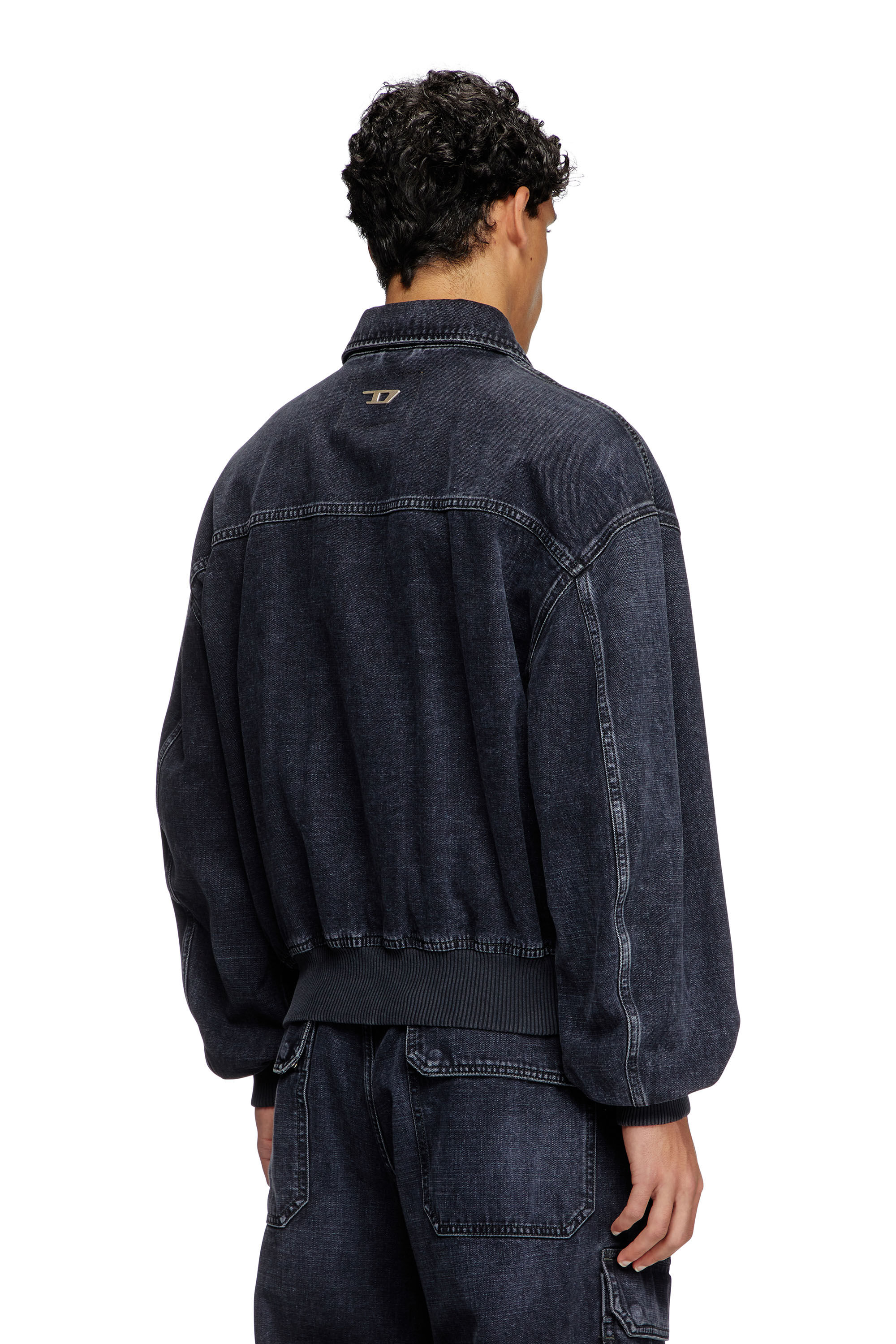 D-KURZ Jacket in batavia-weave denim｜ブラック｜ウィメンズ