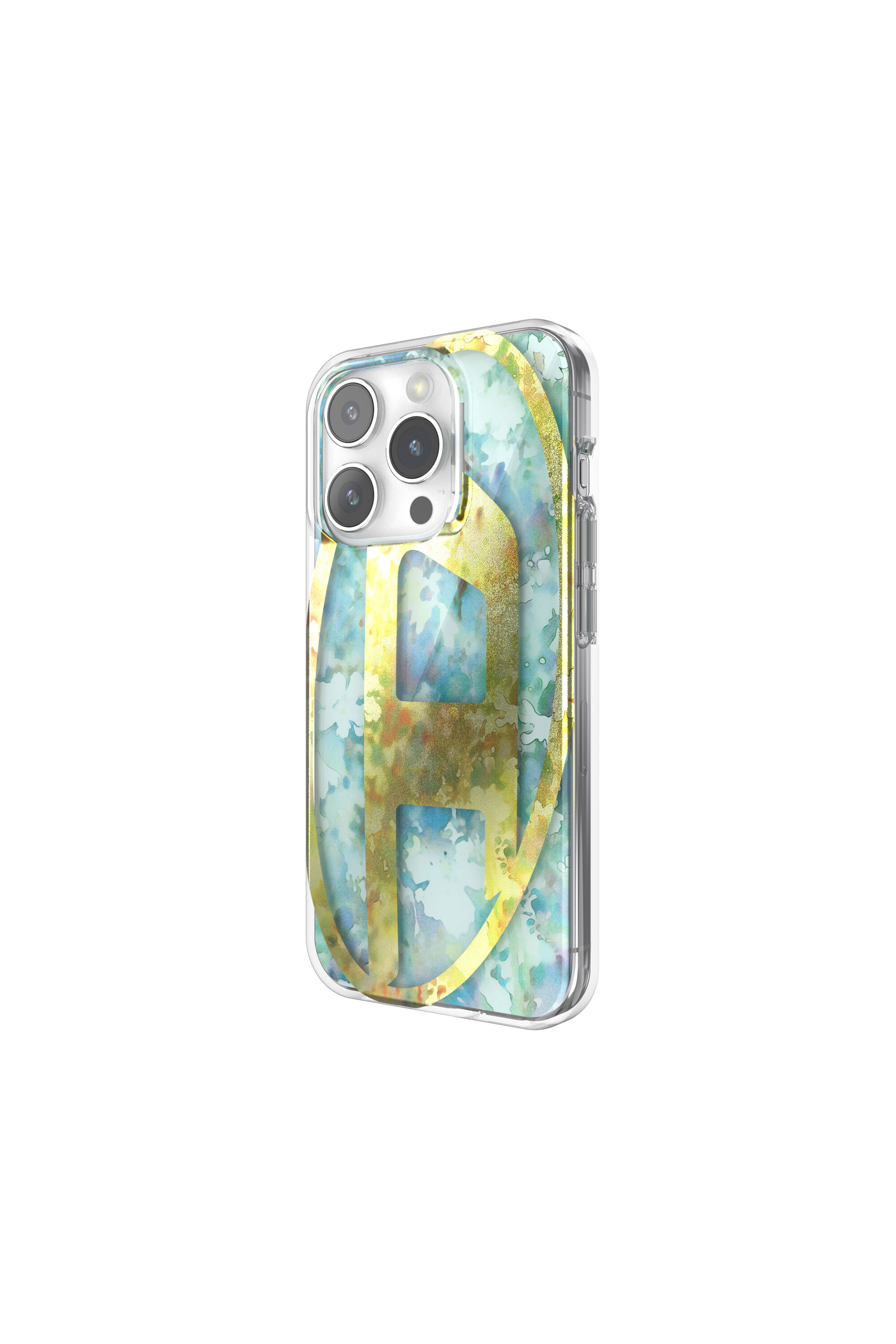 Diesel - 60064 AOP CASE, Unisex's iPhone 15 Pro in イエロー/ブルー - 4