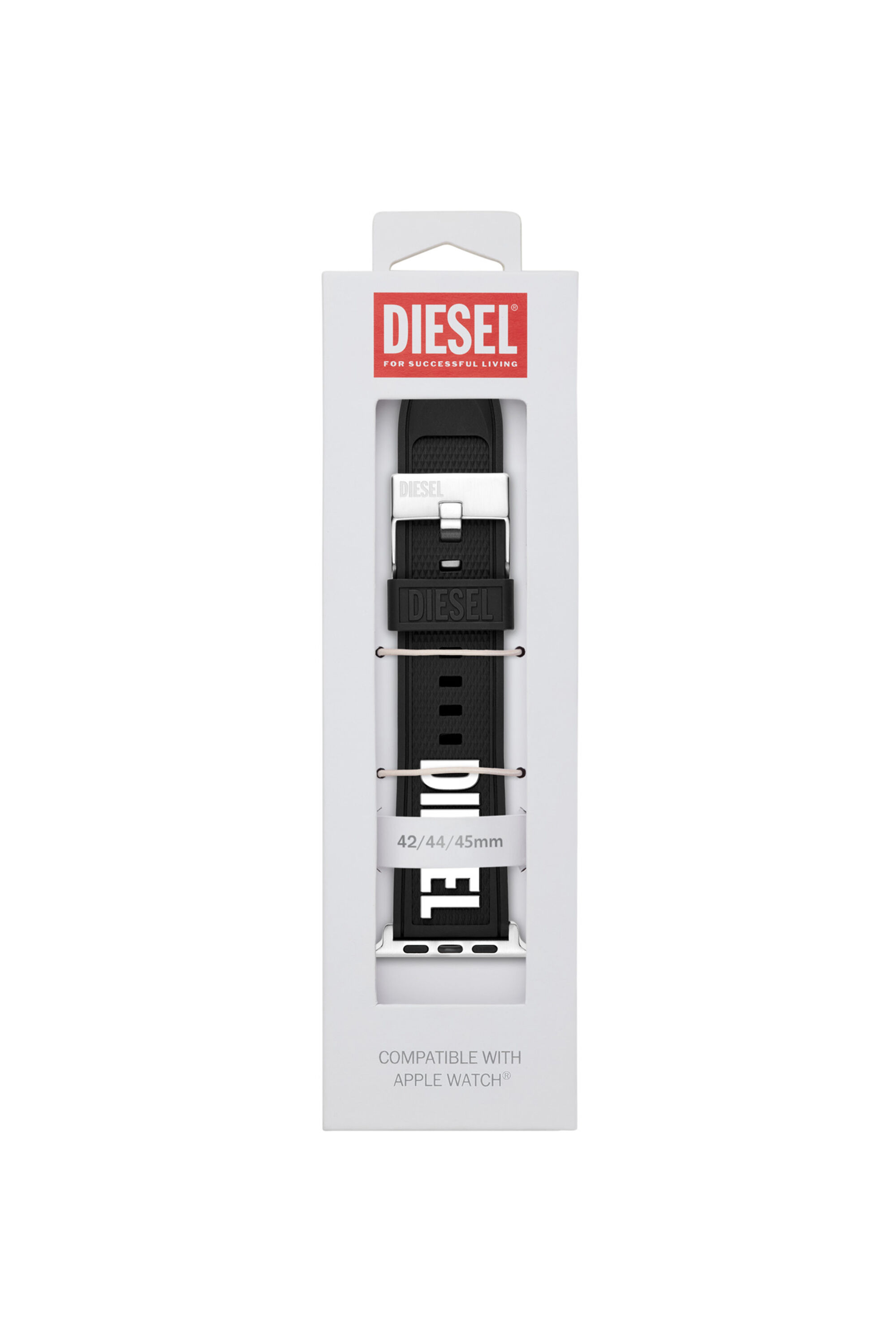 Diesel - DSS011, Unisex's Silicone band for Apple watch®, 42mm, 44mm, 45mm in ブラック - 2