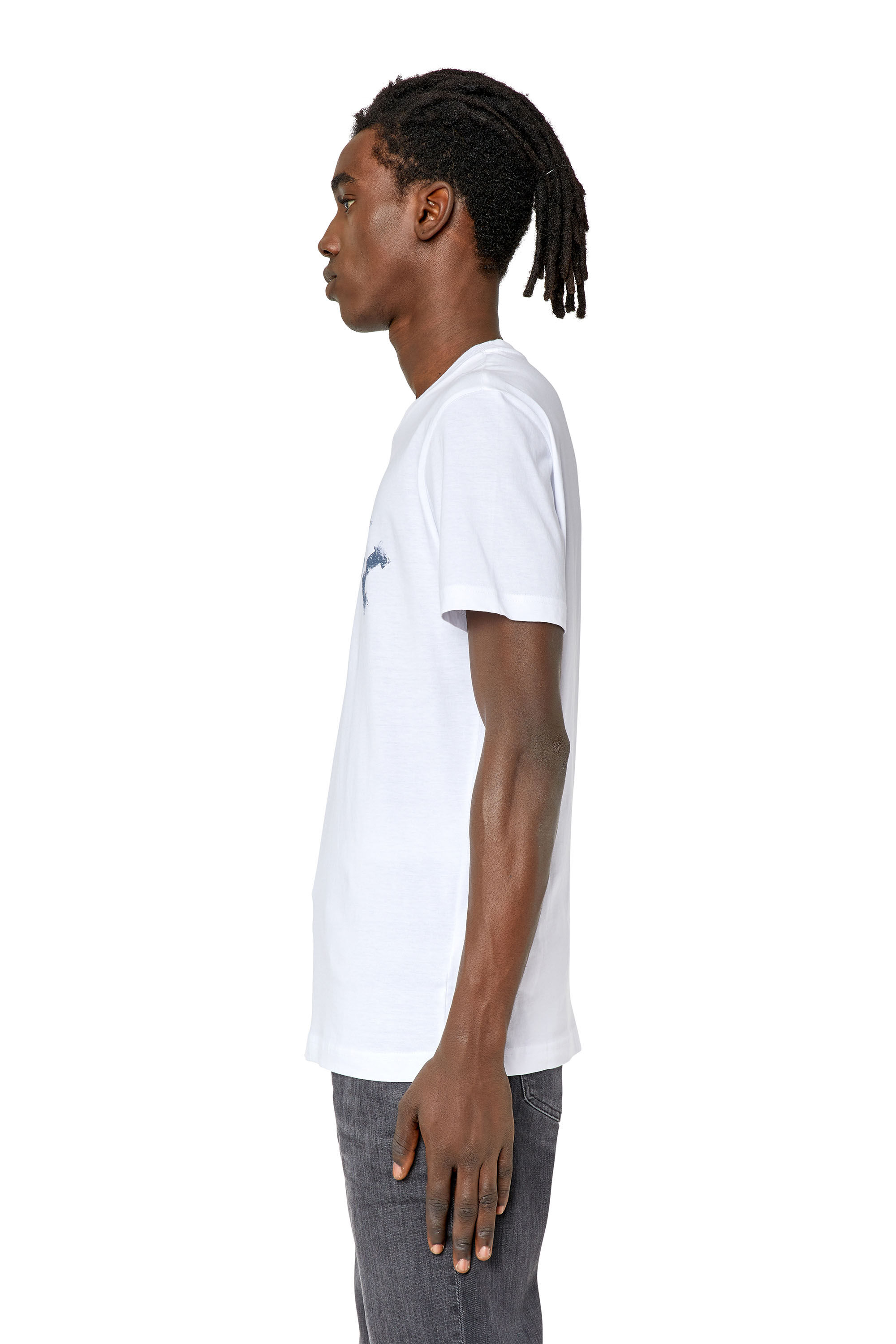 Diesel - T-DIEGOR-K56, Male's Tシャツ スリムフィット in ホワイト - 6
