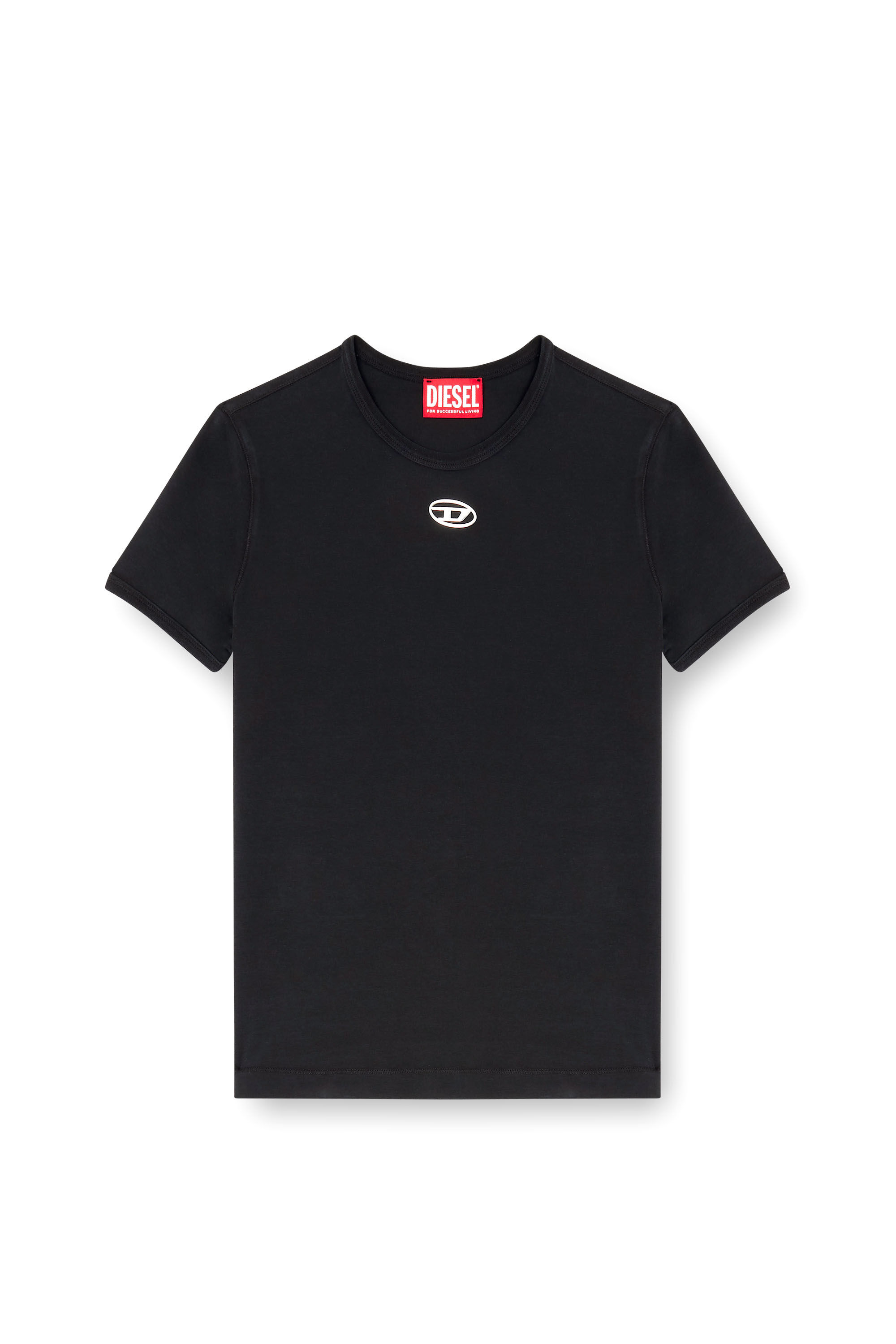 DIESEL ブラック トップス　Mサイズ T-UNCUTIESLONG-OD 半袖トップ｜ブラック｜ウィメンズ｜DIESEL