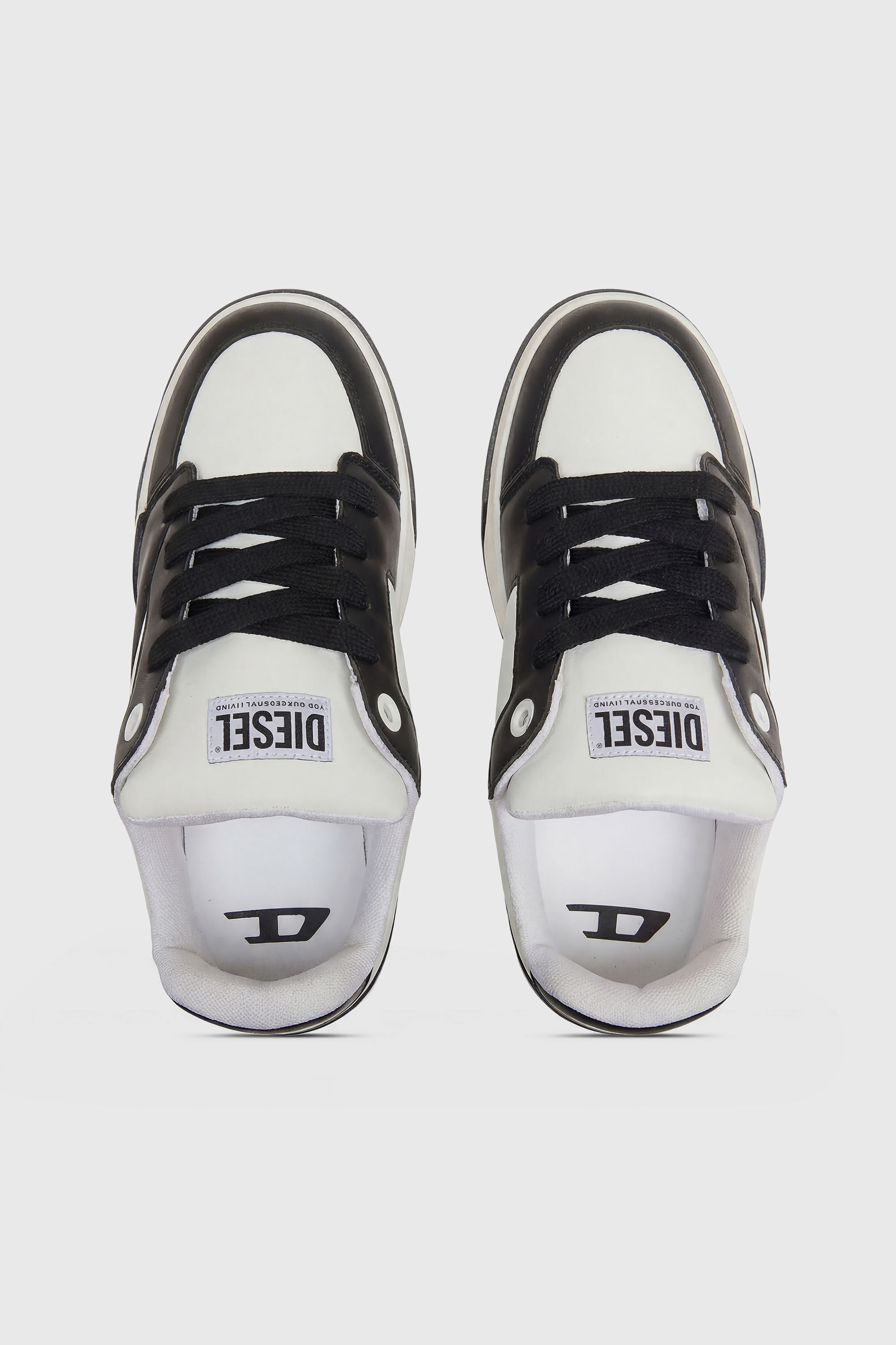 Diesel - S-D-OLLIE LOW, Male's ローカットスニーカー in ホワイト/ブラック - 5