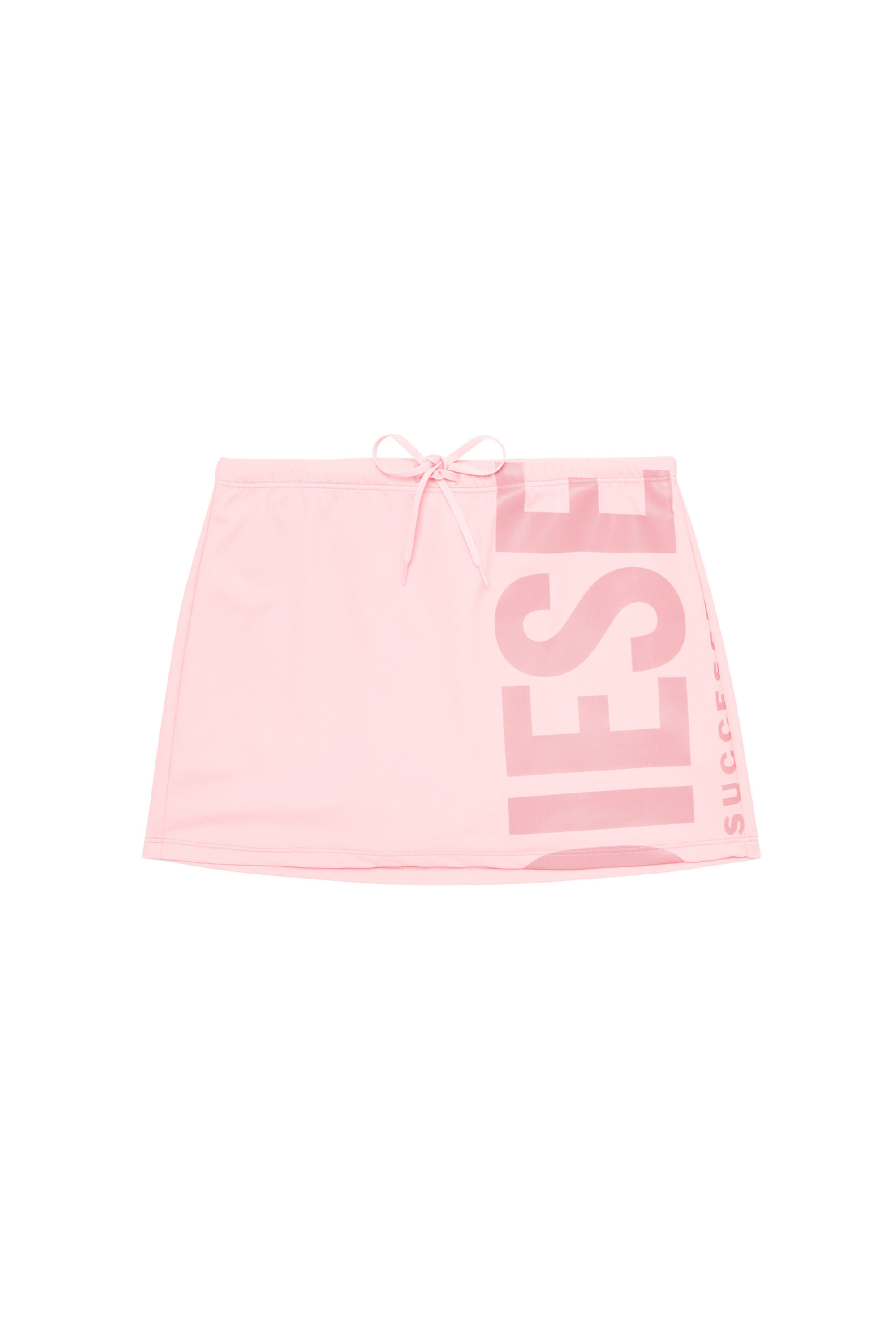 Diesel - CASSANDRA-D-CORE, Female's Beach skirt with maxi logo in ピンク / ホワイト - 4