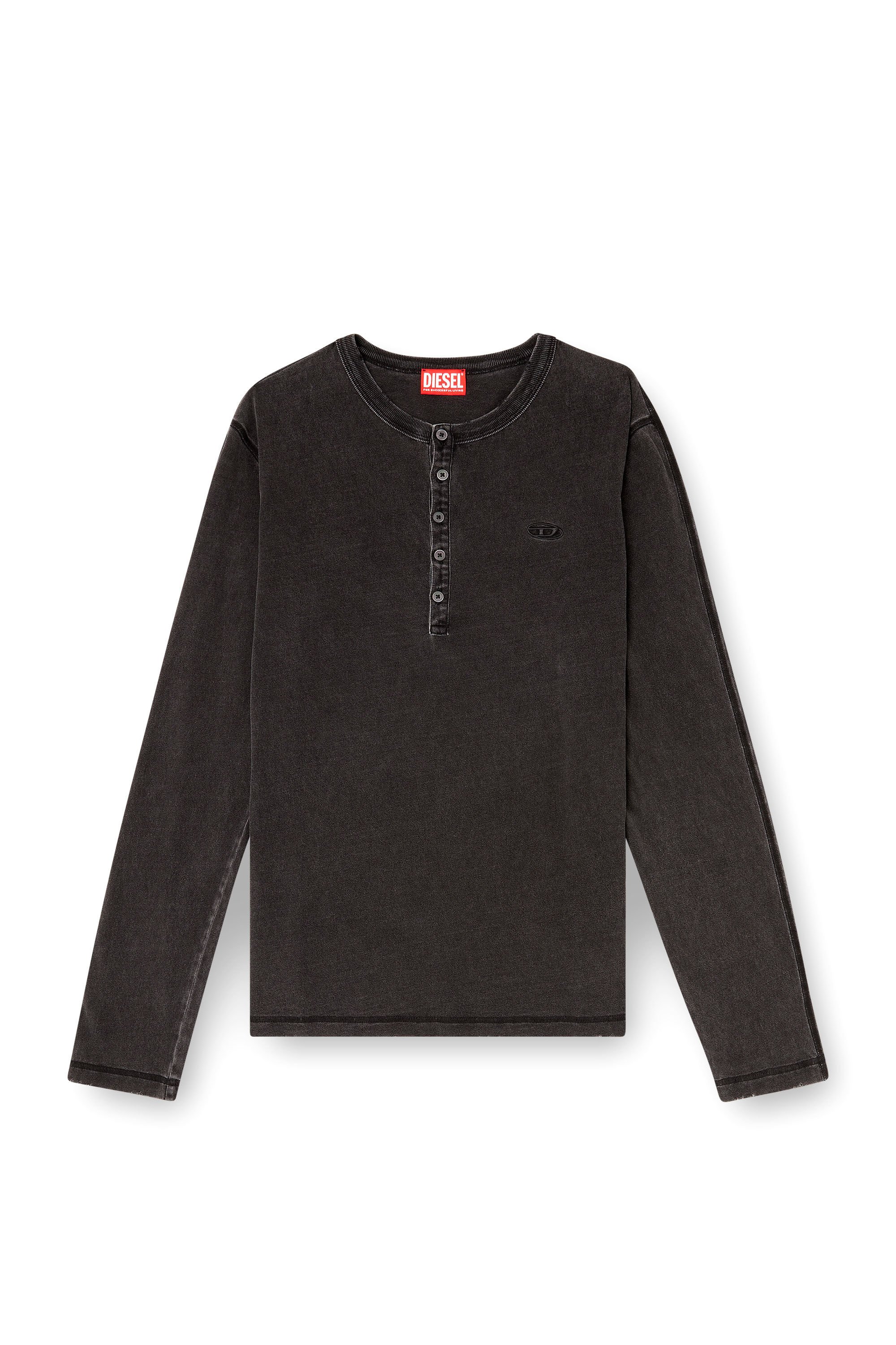 Diesel - T-MIND, Male's 長袖Tシャツ in ブラック - 2