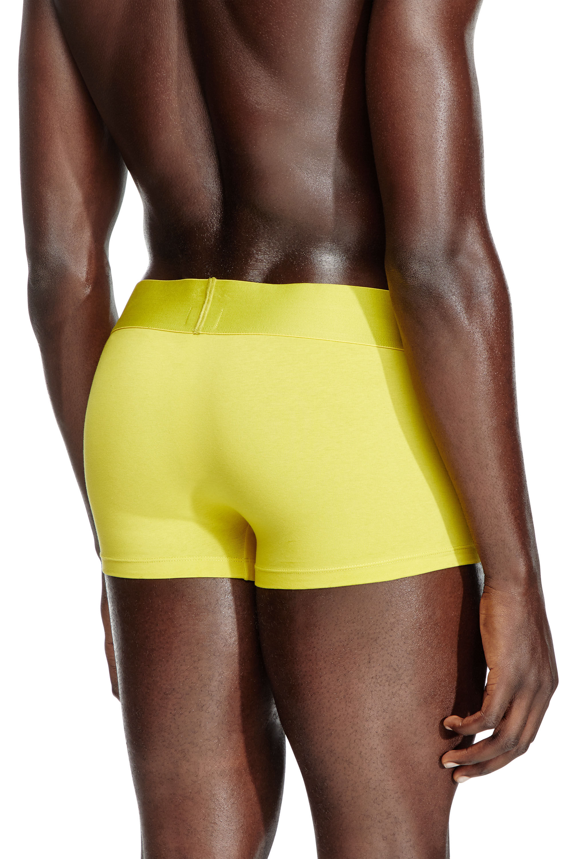Diesel - DAMIEN-D-POP-55, Male's Boxer briefs with cut-off logo in 蛍光グリーン - 4