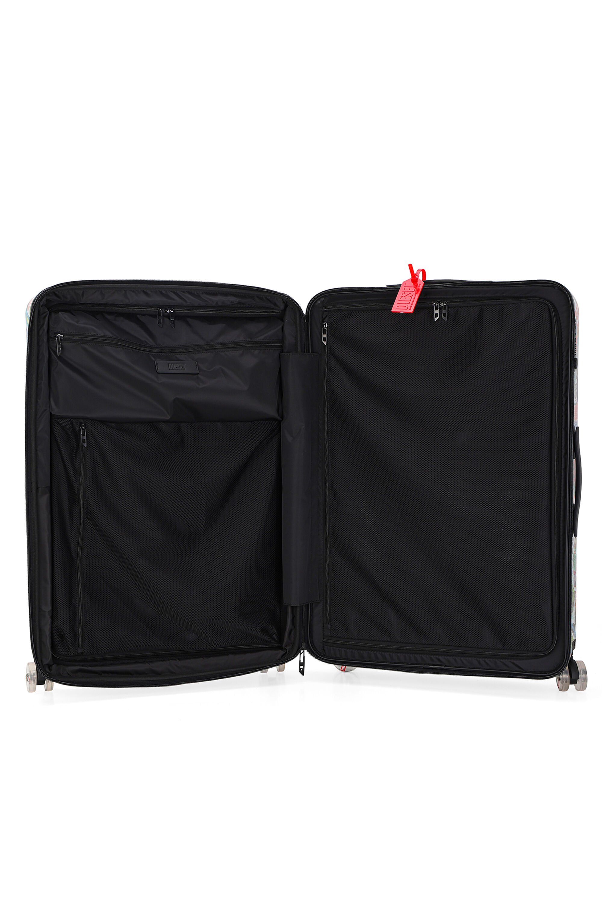 Diesel - DIESEL PC PRINTED TROLLEY-STICKERS- DSL0, Unisex's Sticker style carry‑on suitcase 28" in マルチカラー - 4