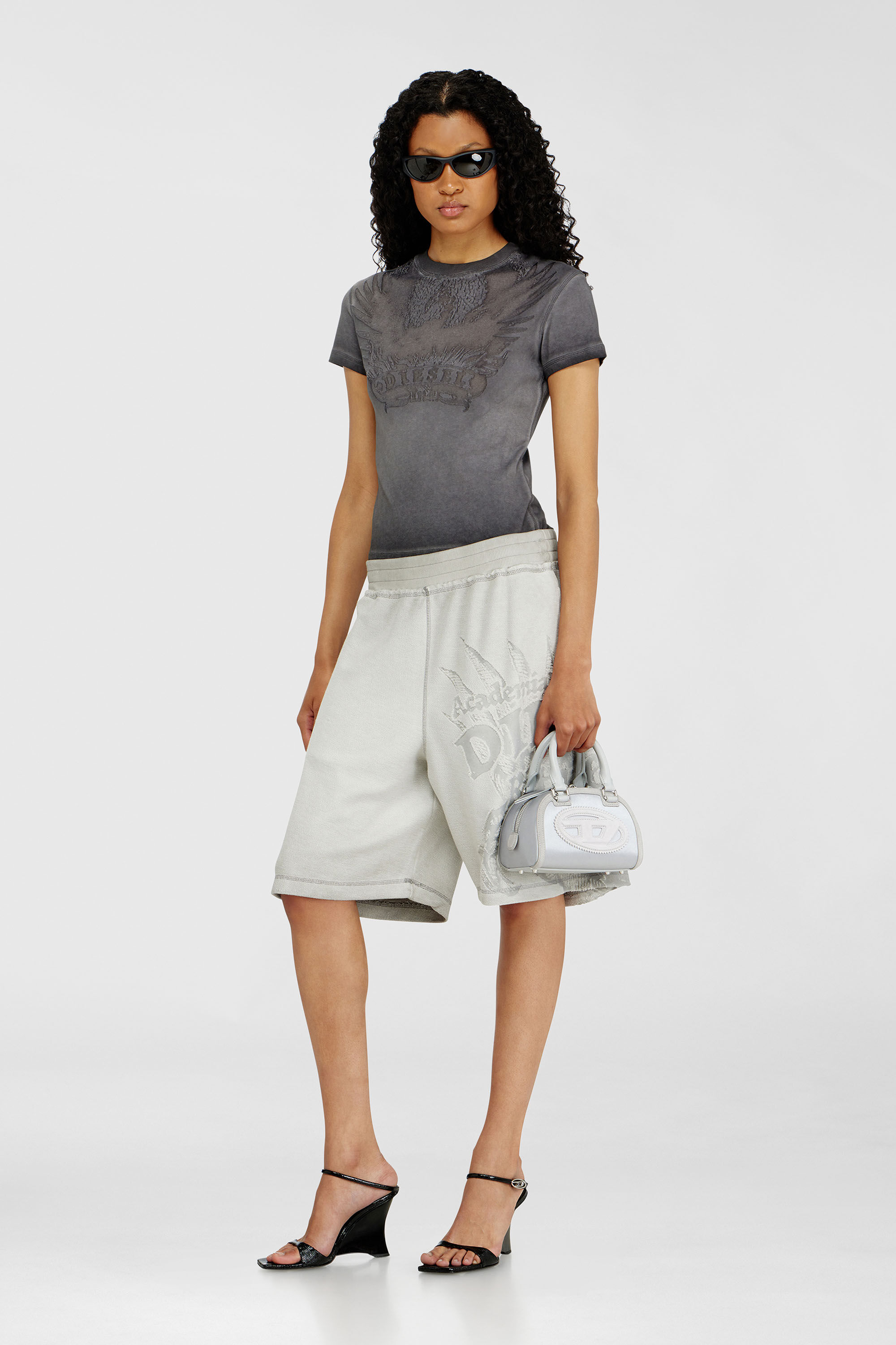 Diesel - 1DR DOME CROSSBODY, Female's クロスボディバッグ in シルバー - 1