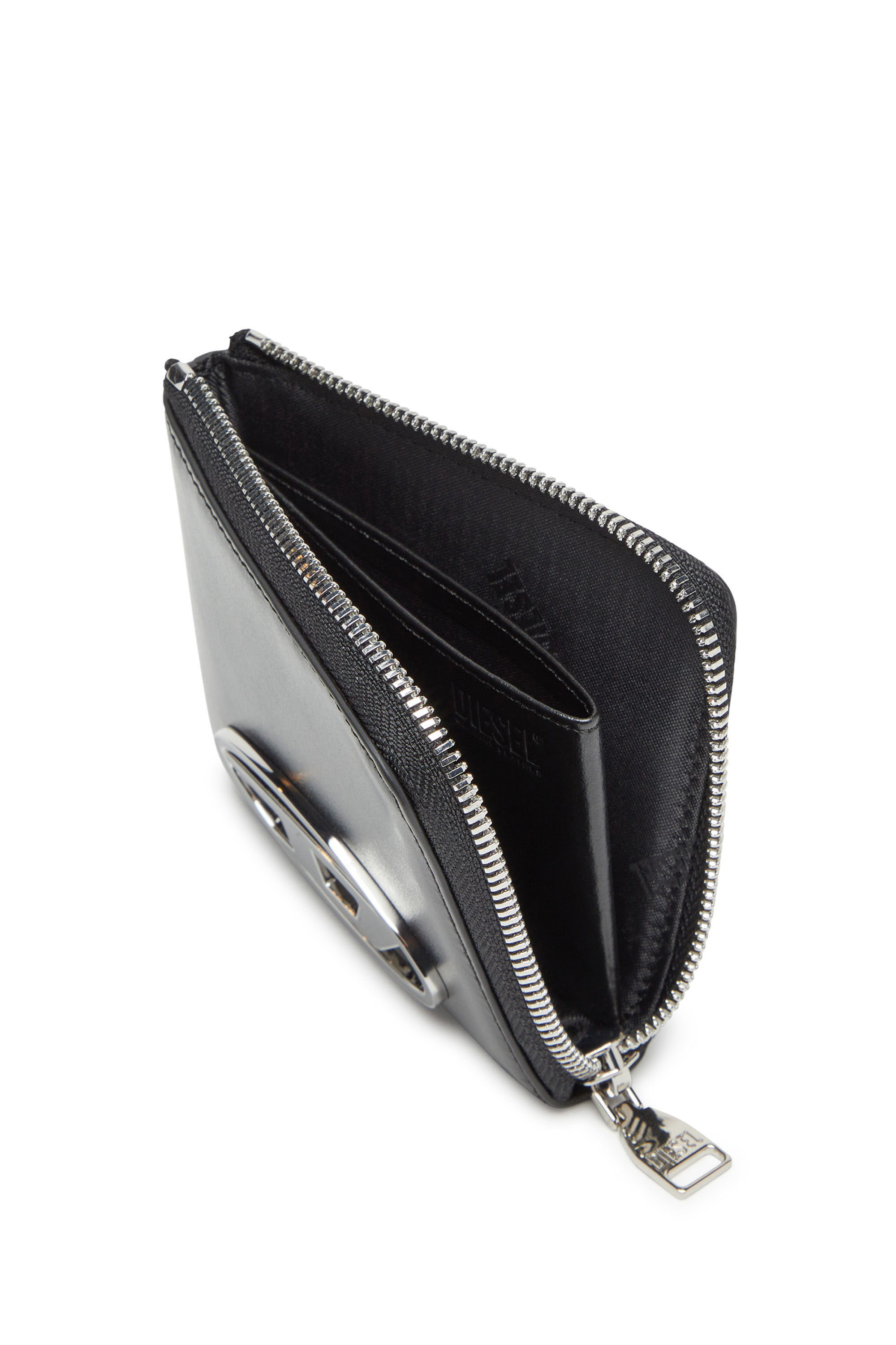 1DR CARDHOLDER ZIP Zip wallet in nappa leather｜ブラック｜メンズ｜DIESEL