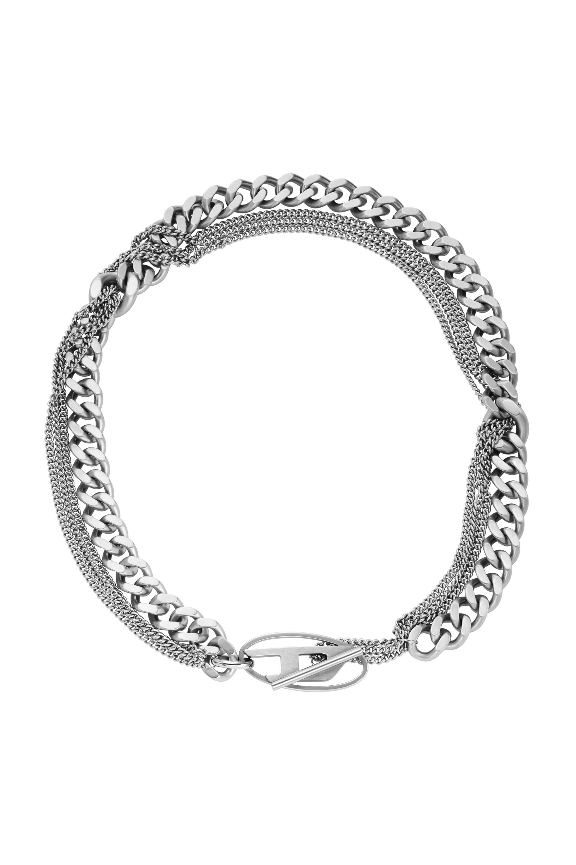 Diesel - DX1549040 JEWEL, Unisex's Stainless Steel Chain Necklace in シルバー - 1