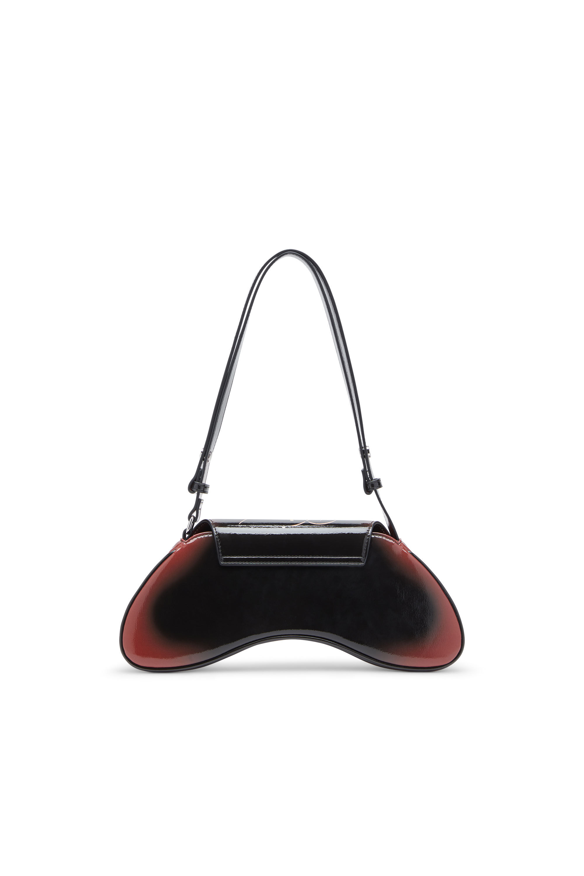 Diesel - PLAY CROSSBODY, Female's Play-Shoulder bag in printed glossy PU in ブラック/ブラウン - 3