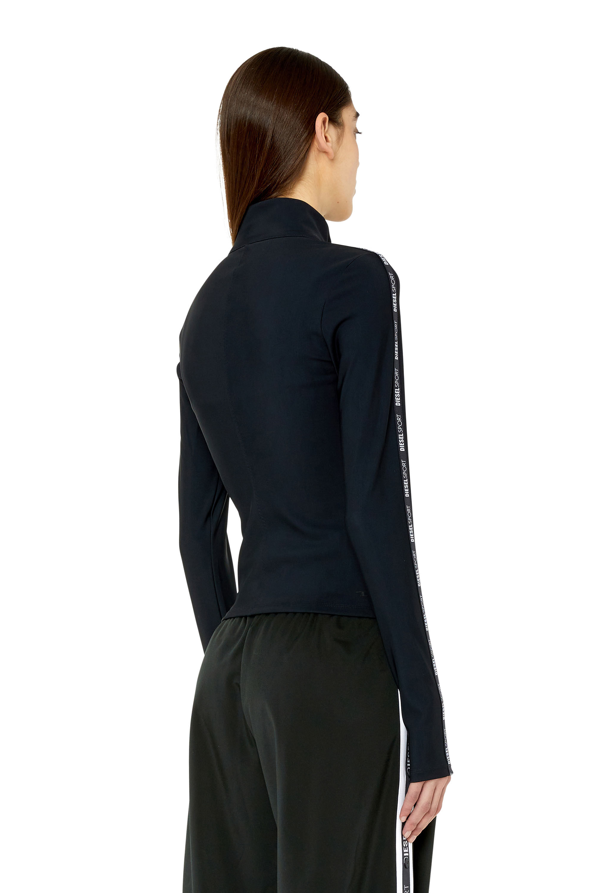 Diesel - AWST-DAHRIA-WT31, Female's ジャケット スウェット スポーツ in ブラック - 5