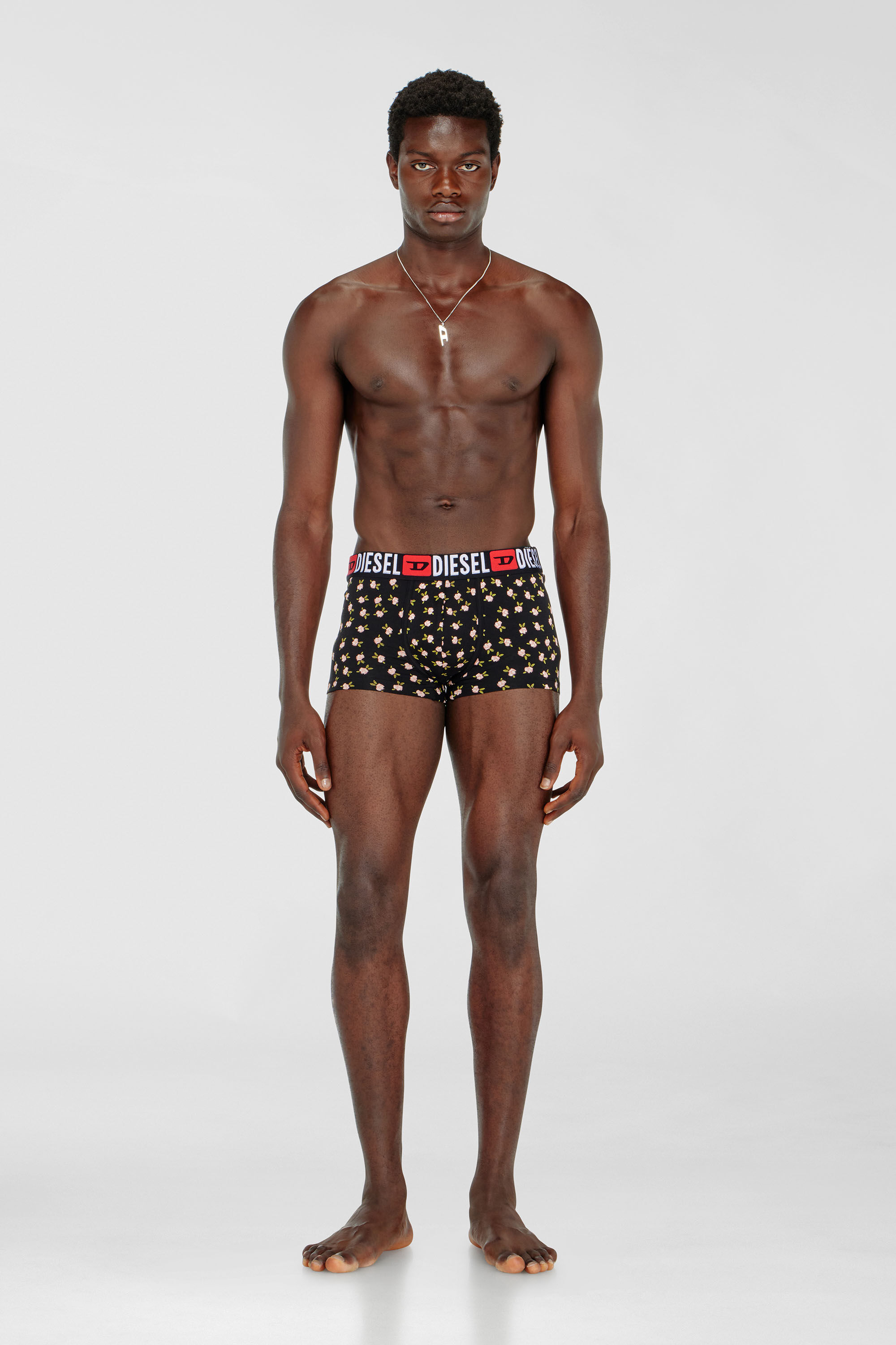 Diesel - UMBX-DAMIENTHREEPACK, Male's ボクサーパンツ 3枚パック in ブラック/レッド - 1