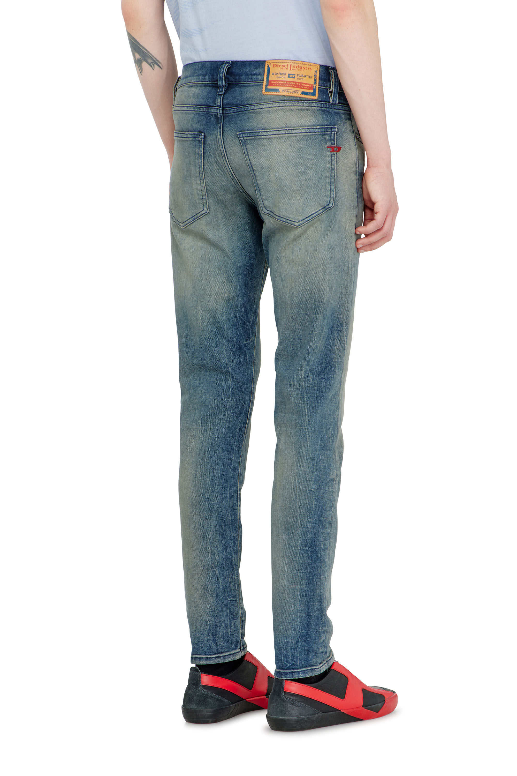 Diesel - Male's Slim Jeans 2019 D-Strukt 09N45, ミディアムブルー - 5