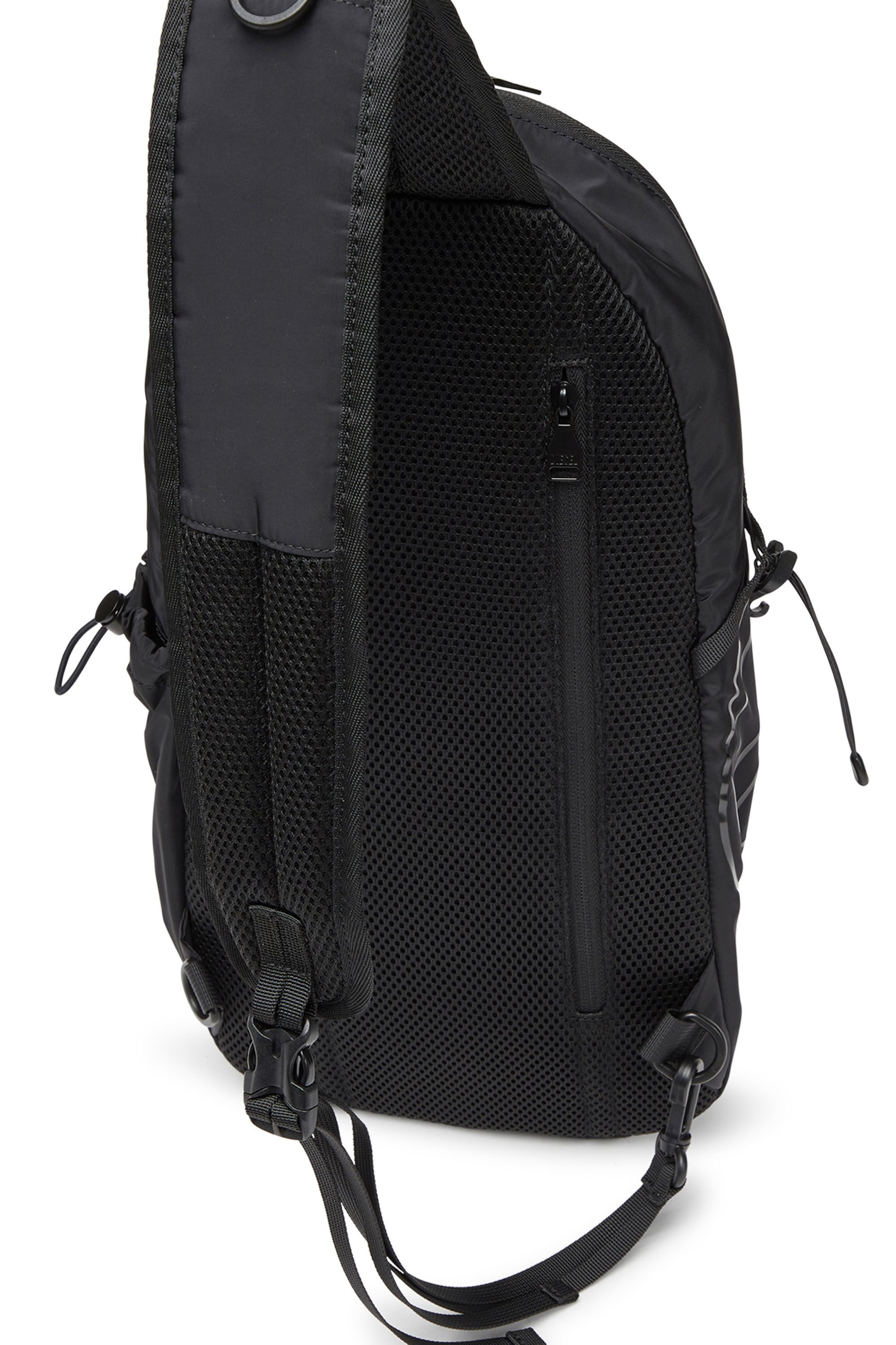 Diesel - DRAPE SLING BAG, Male's ナイロンスリングバッグ in ブラック - 6