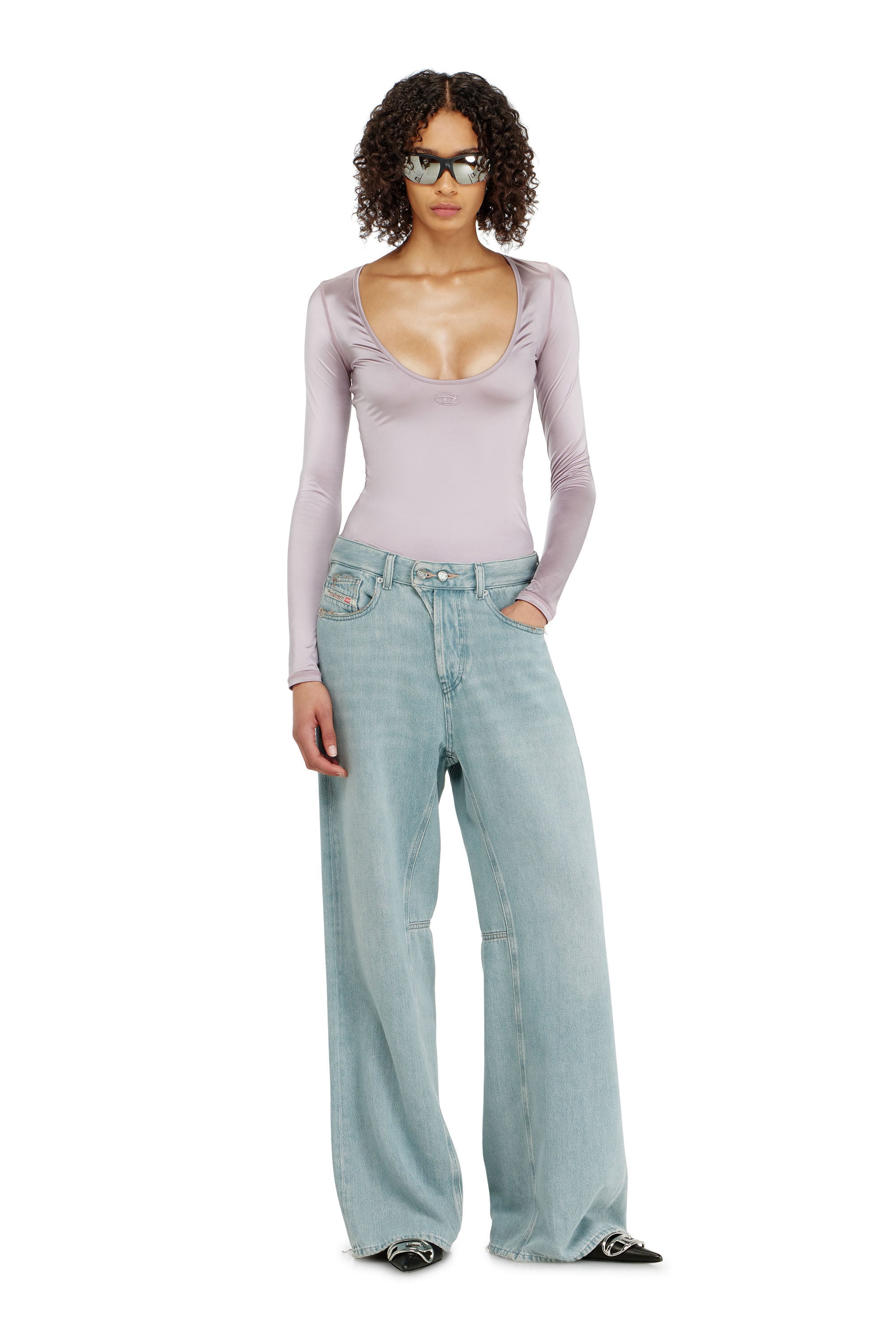 Diesel - Female's Relaxed Jeans 1996 D-Sire 09P84, ライトブルー - 1