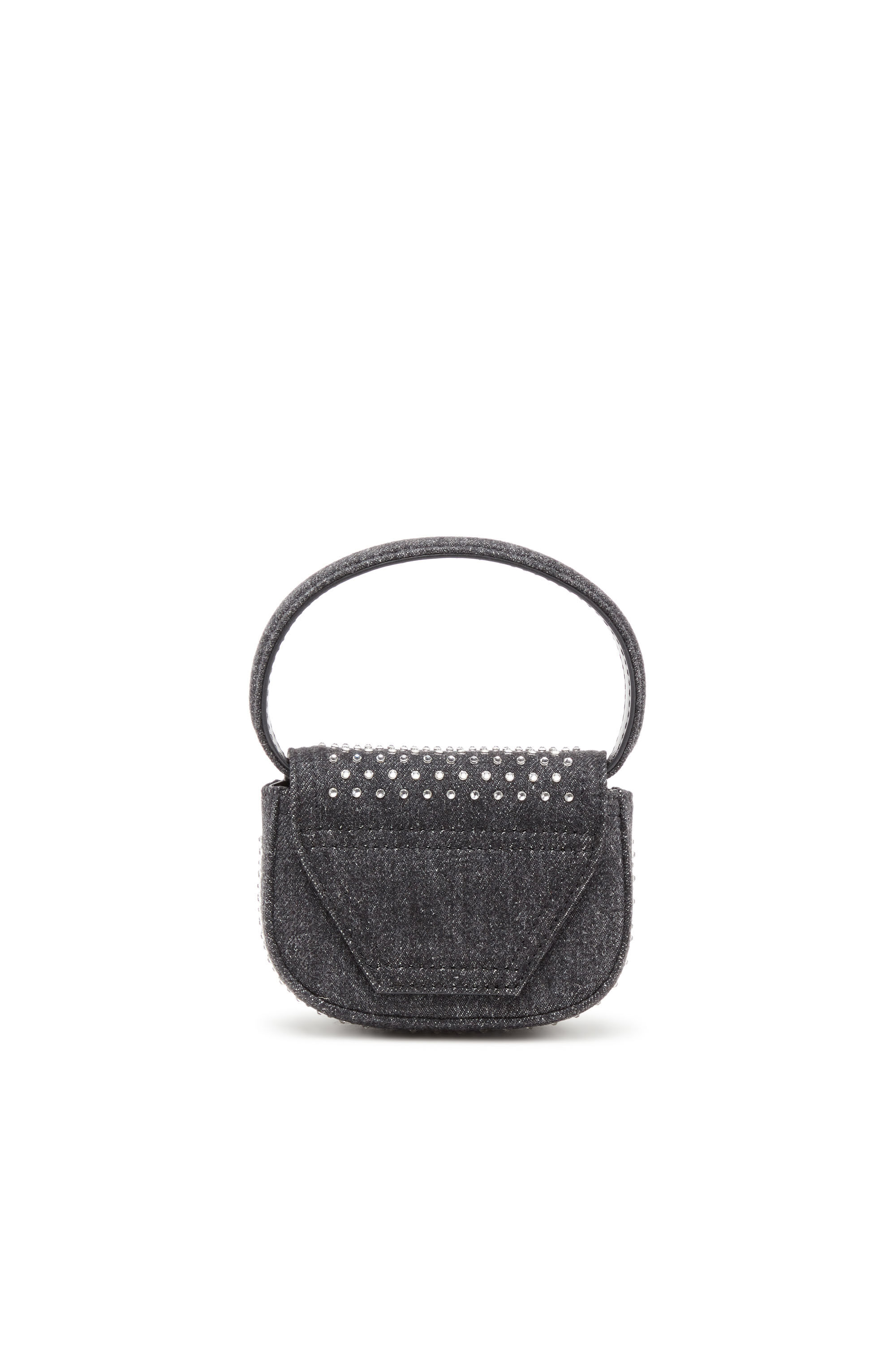 1DR XS 1DR Xs-Iconic mini bag in denim and crystals｜ブラック｜ウィメンズ｜DIESEL