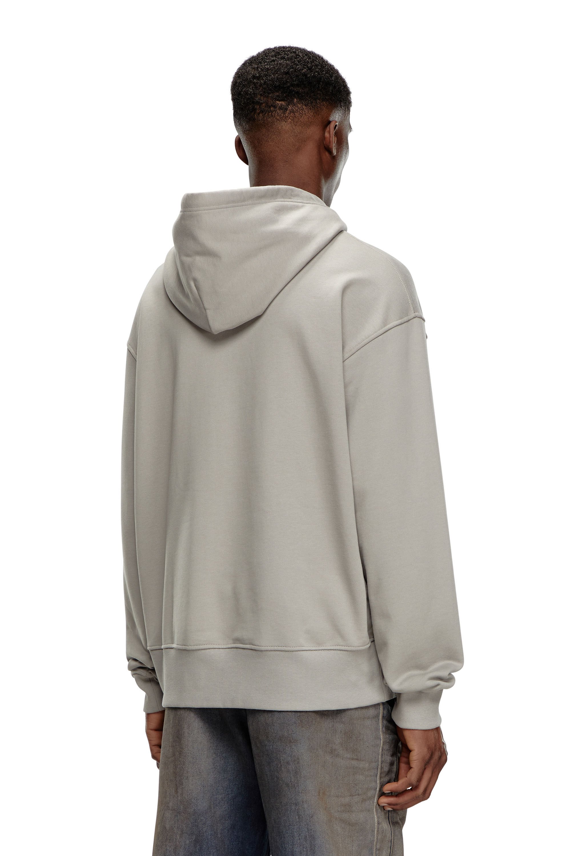 S-MACS-HOOD-OD スウェットパーカーオーバルＤ｜グレー｜メンズ｜DIESEL