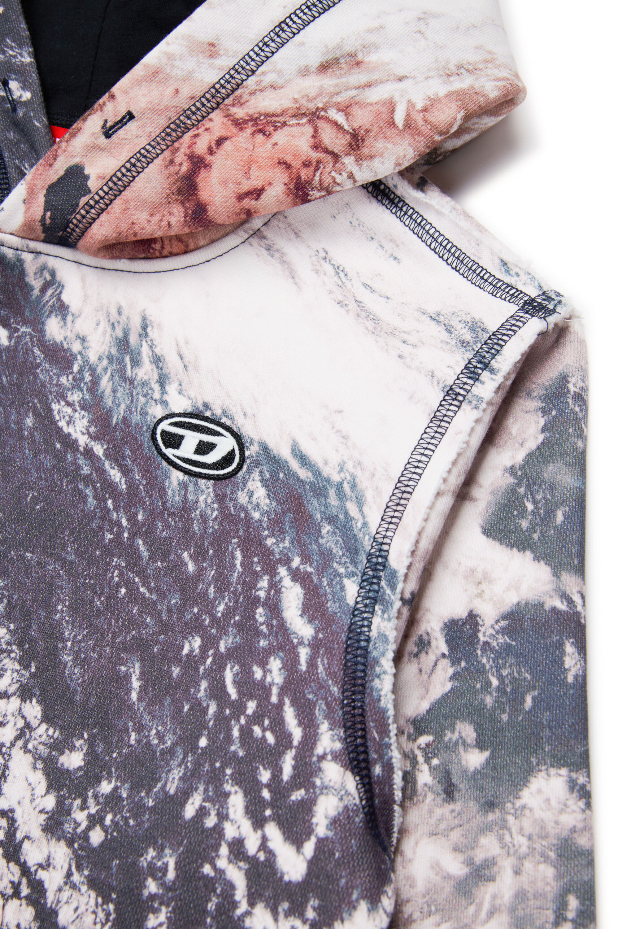 SPAYHOODL1 OVER Hoodie with Planet Camo print｜マルチカラー｜ボーイズ｜DIESEL