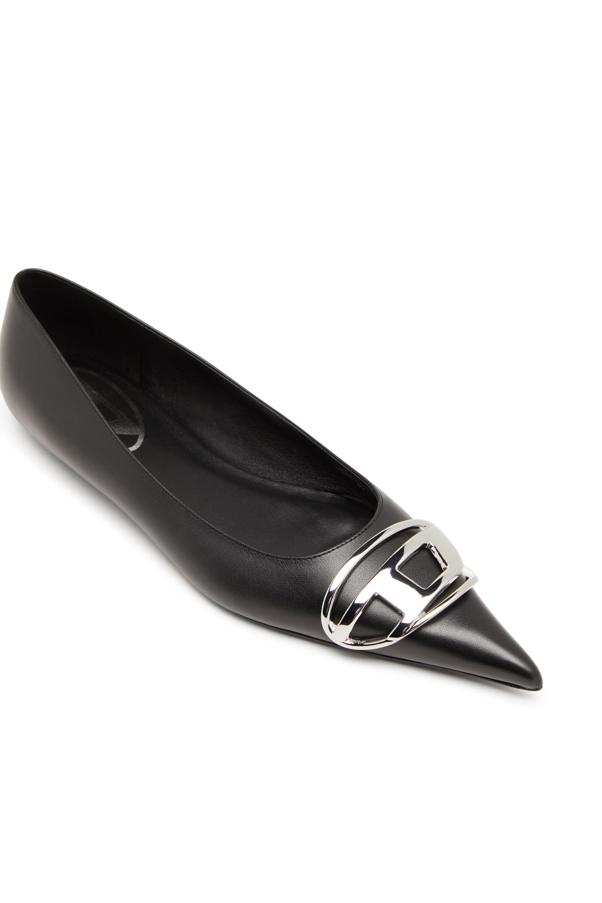 Diesel - D-VENUS BAL, Female's D-Venus-Ballerina flats in nappa leather in ブラック - 6