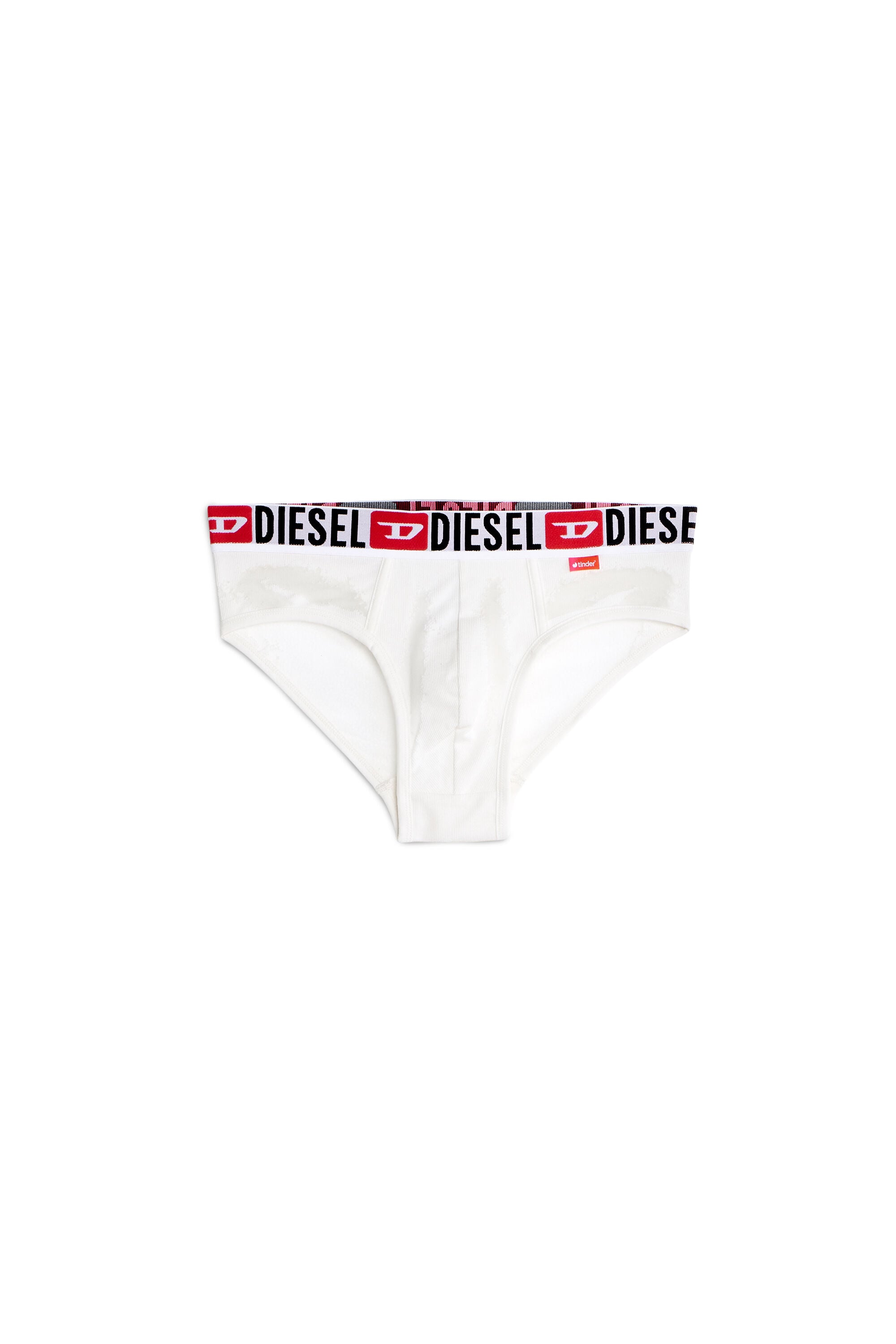 Diesel - PR-ANDRE, Male's Briefs with sheer devor&eacute; effect in ホワイト - 2