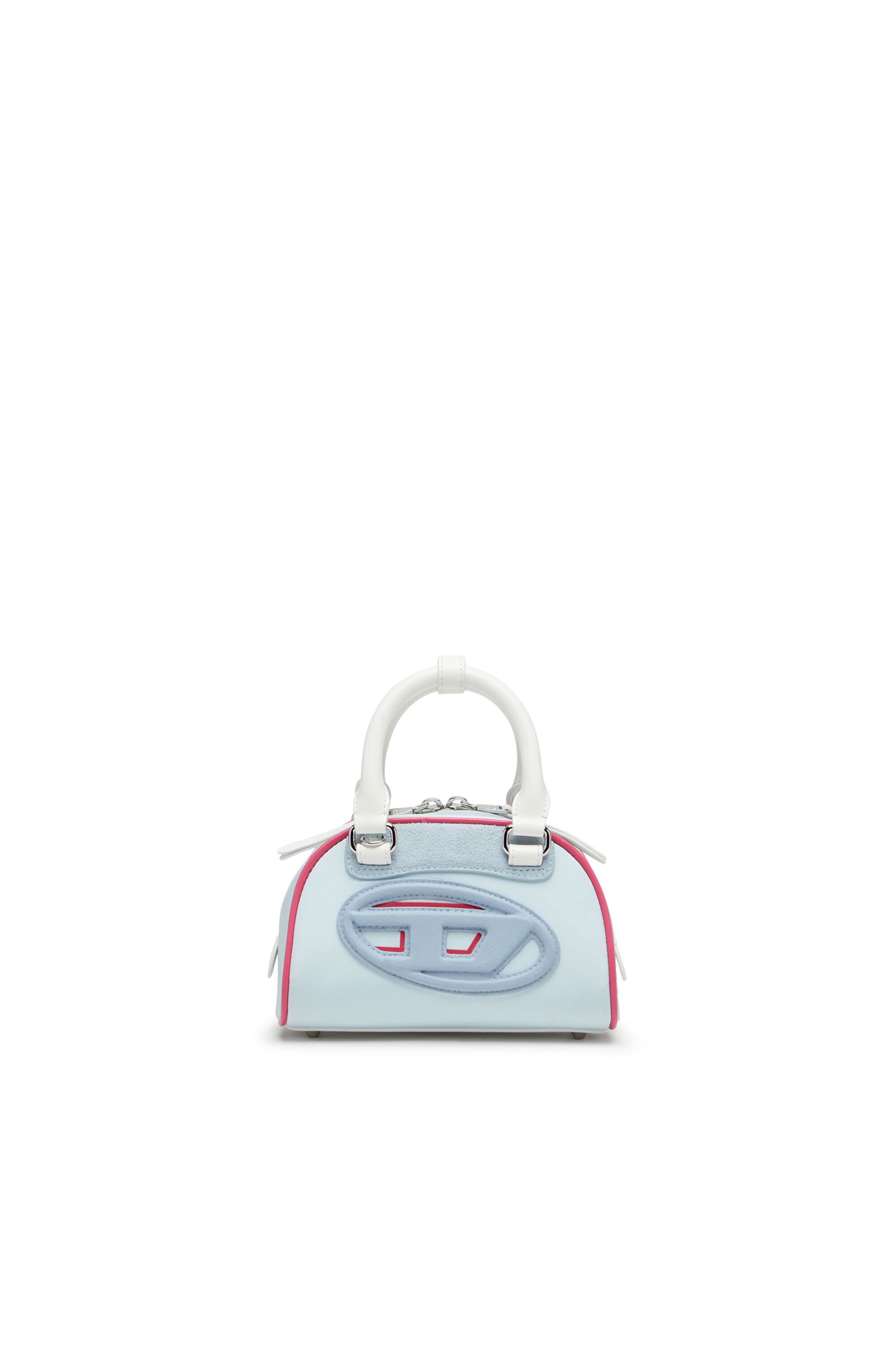 Diesel - 1DR DOME CROSSBODY, Female's Colour-block mini bowling bag in ライトブルー - 1