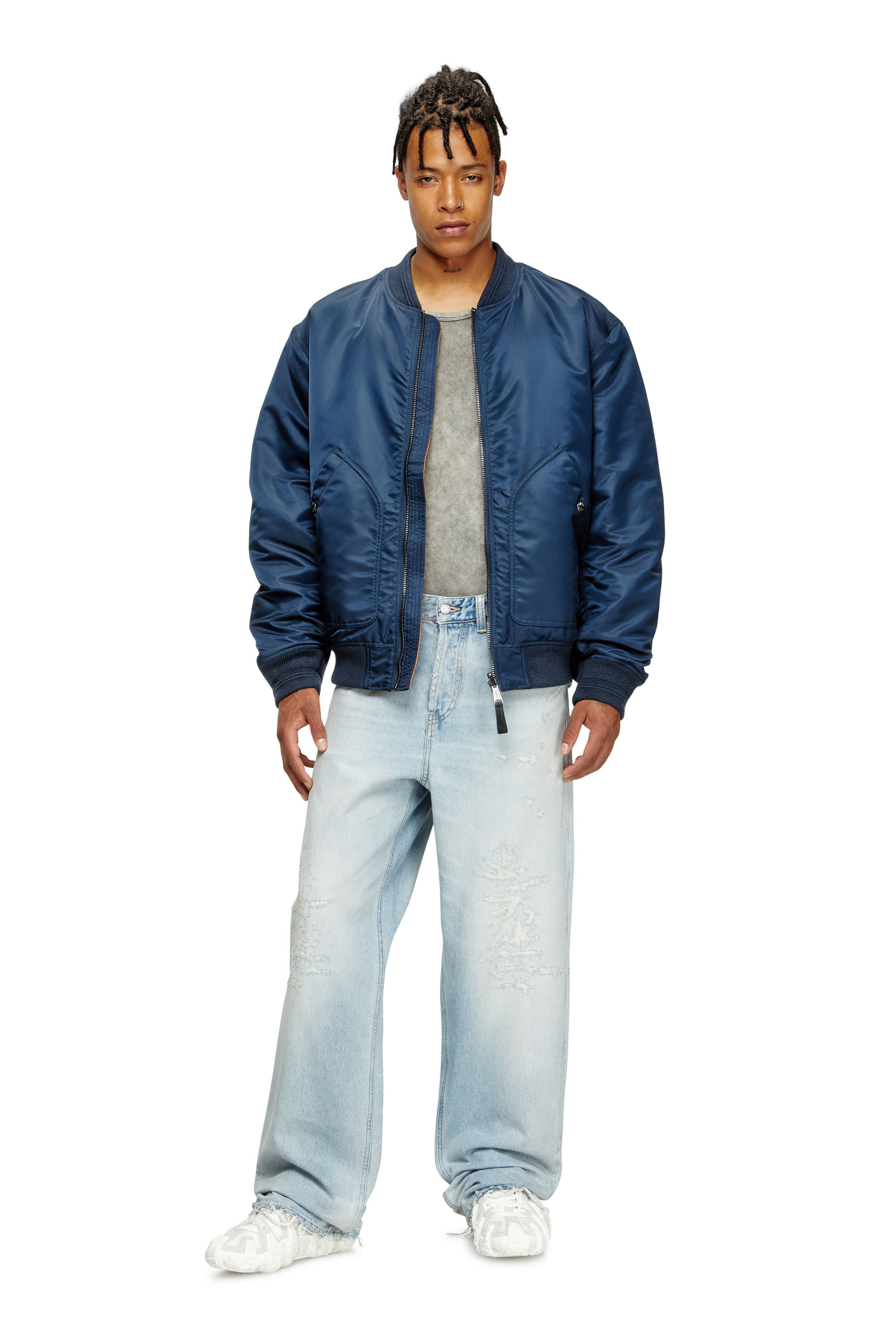 Diesel - Male's Relaxed Jeans 2001 D-Macro 09M53, ライトブルー - 1